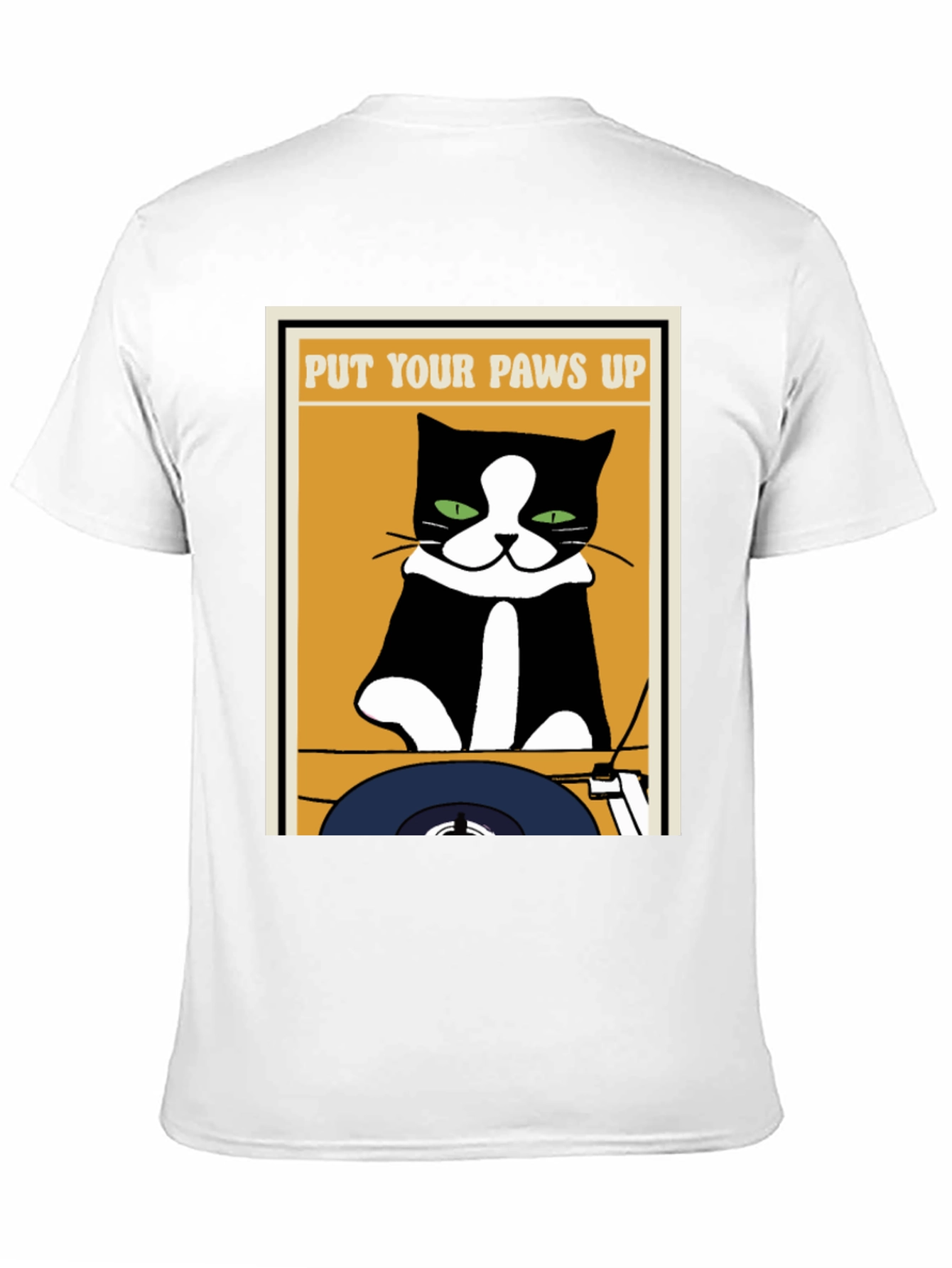 DJ Cat T-Shirt: Put Your Paws Up!
