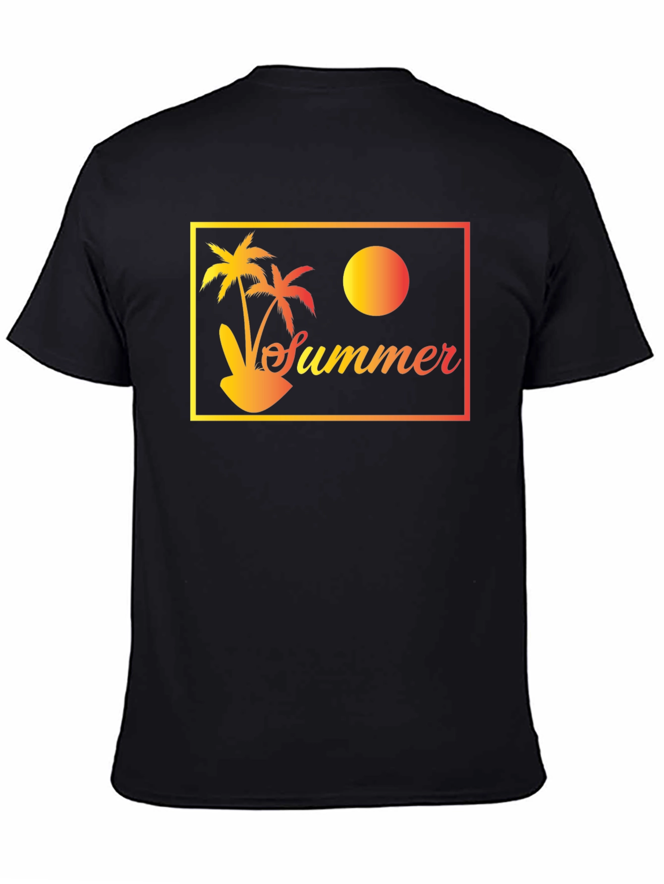 Summer Palm T-Shirt - Tropical Vacation Vibes