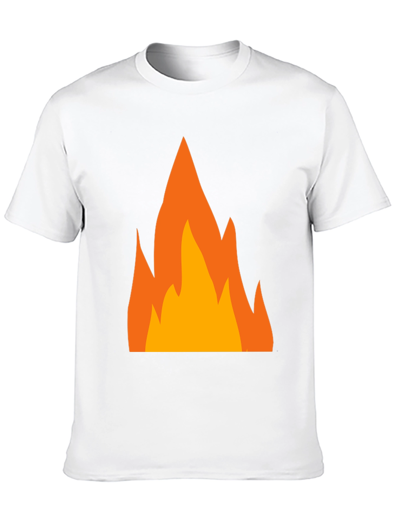 Flame Graphic T-Shirt - Bold Black Tee