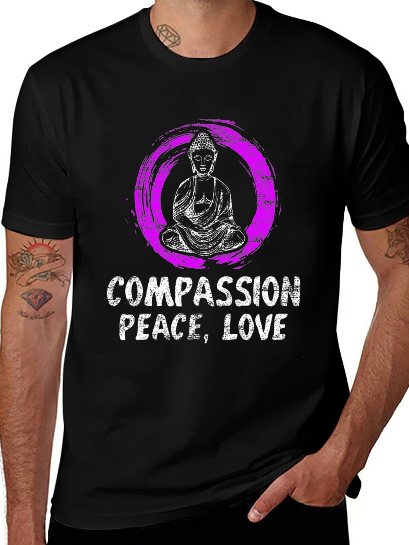 Compassion Peace Love Graphic Tee