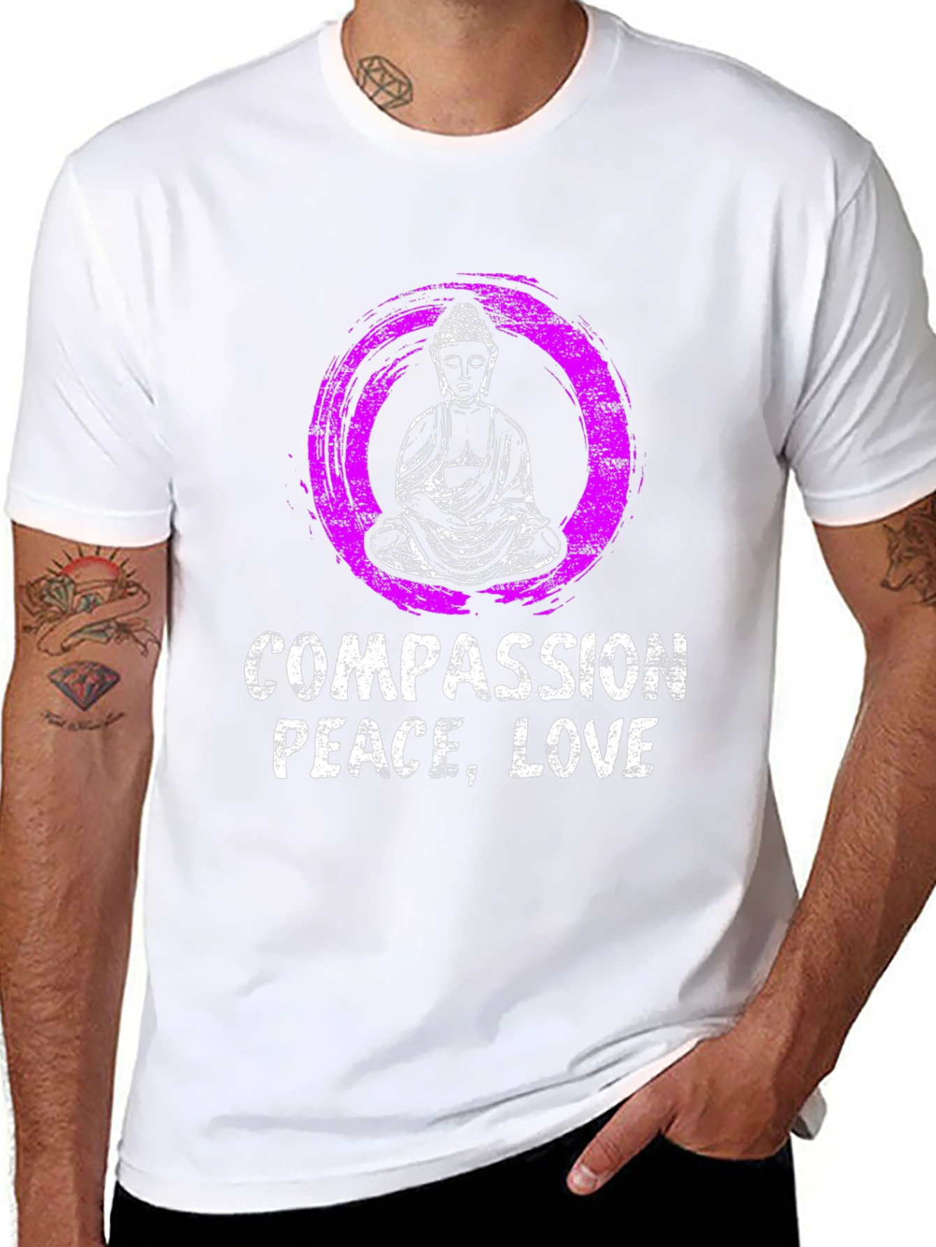 Compassion Peace Love Graphic Tee