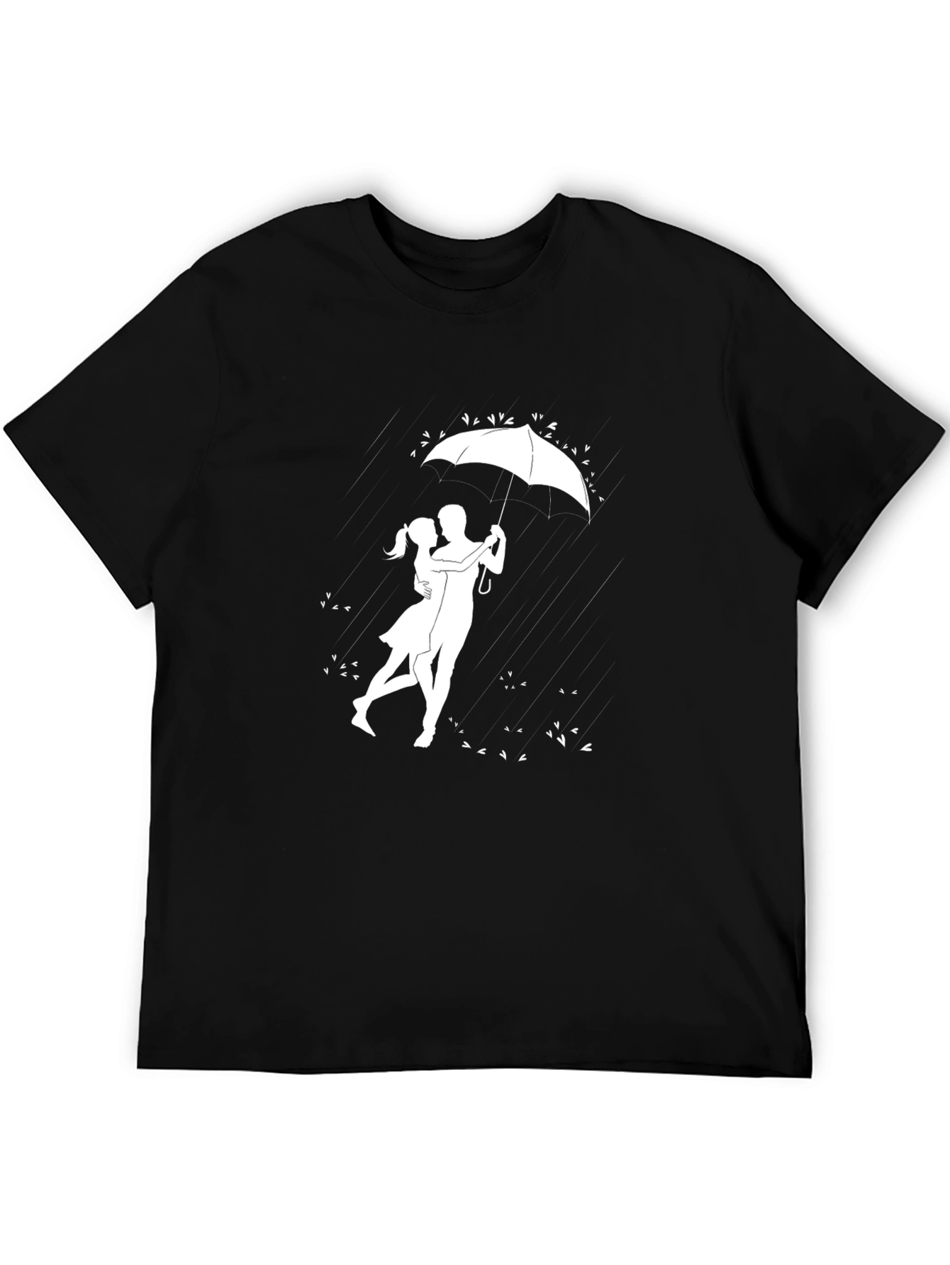 Romantic Rain Dance Black Graphic Tee