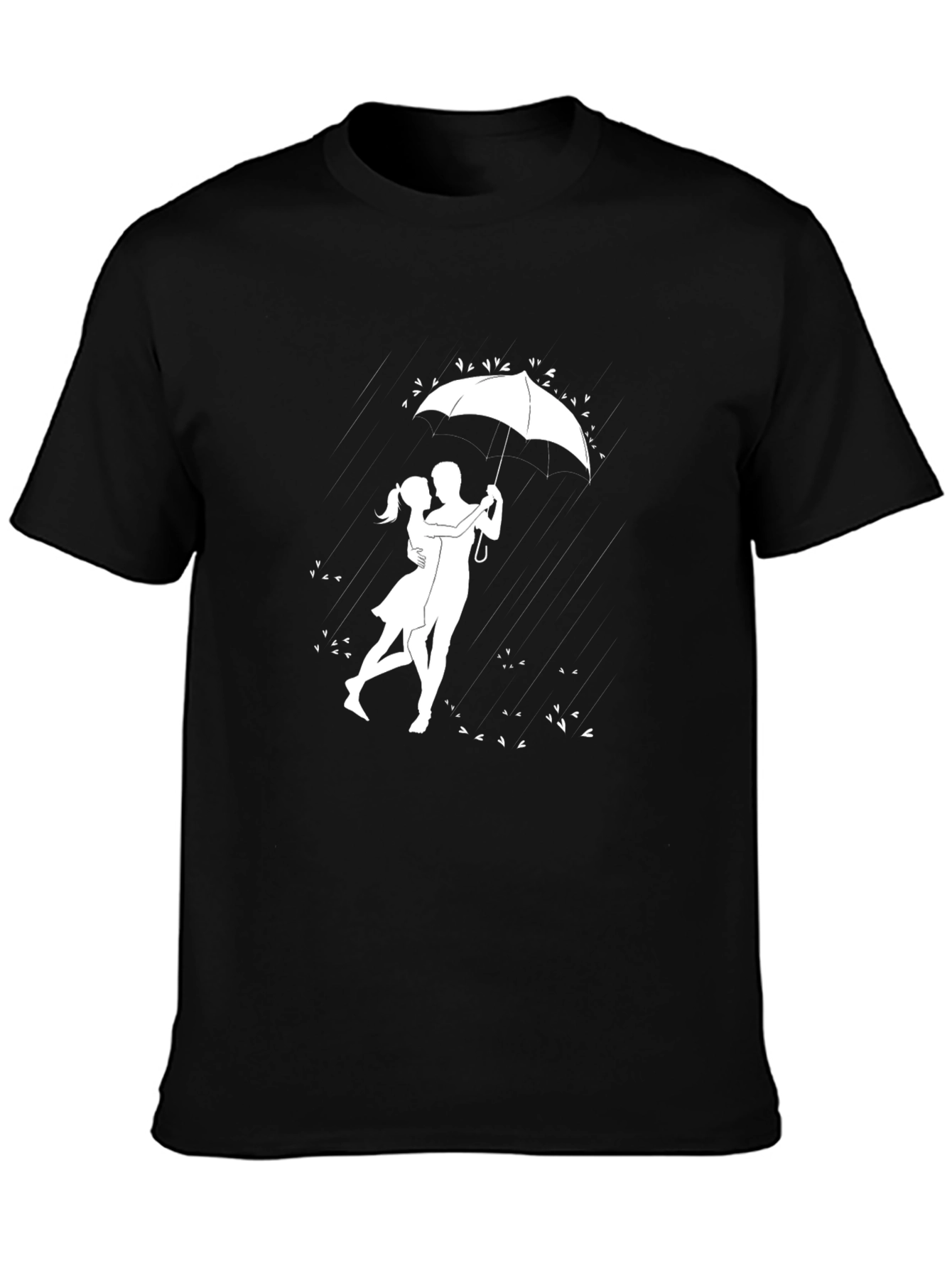 Romantic Rain Dance Black Graphic Tee