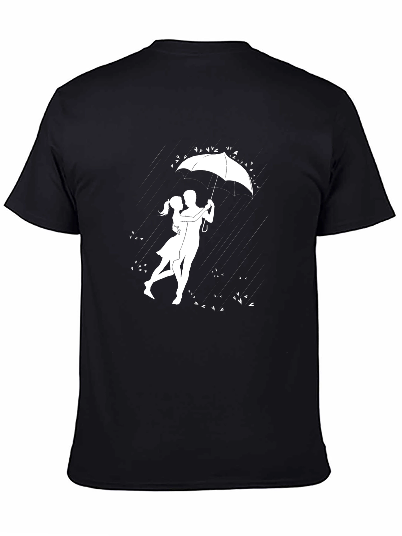Romantic Rain Dance Black Graphic Tee