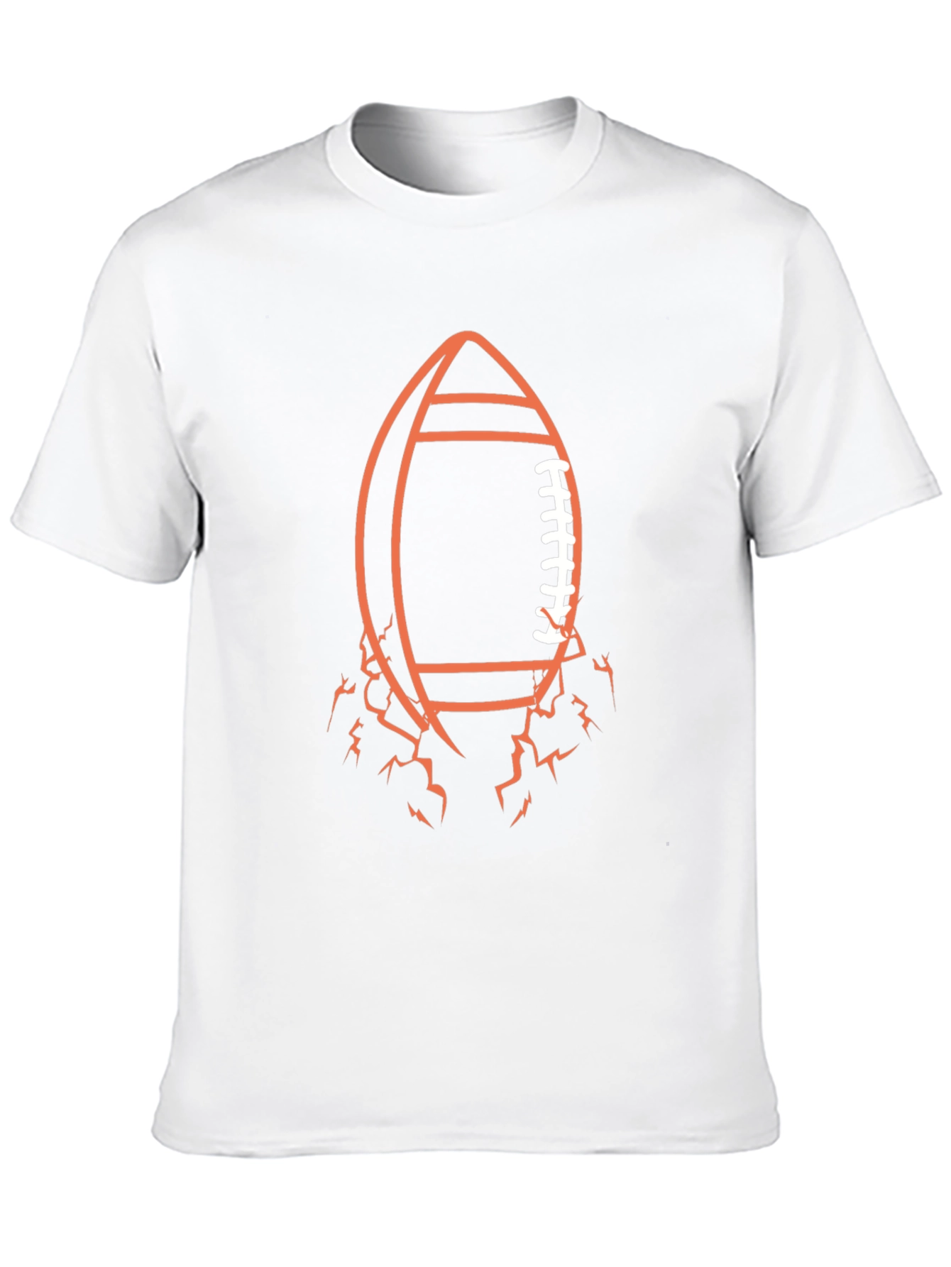 Football Graphic Tee - Black Casual Shirt