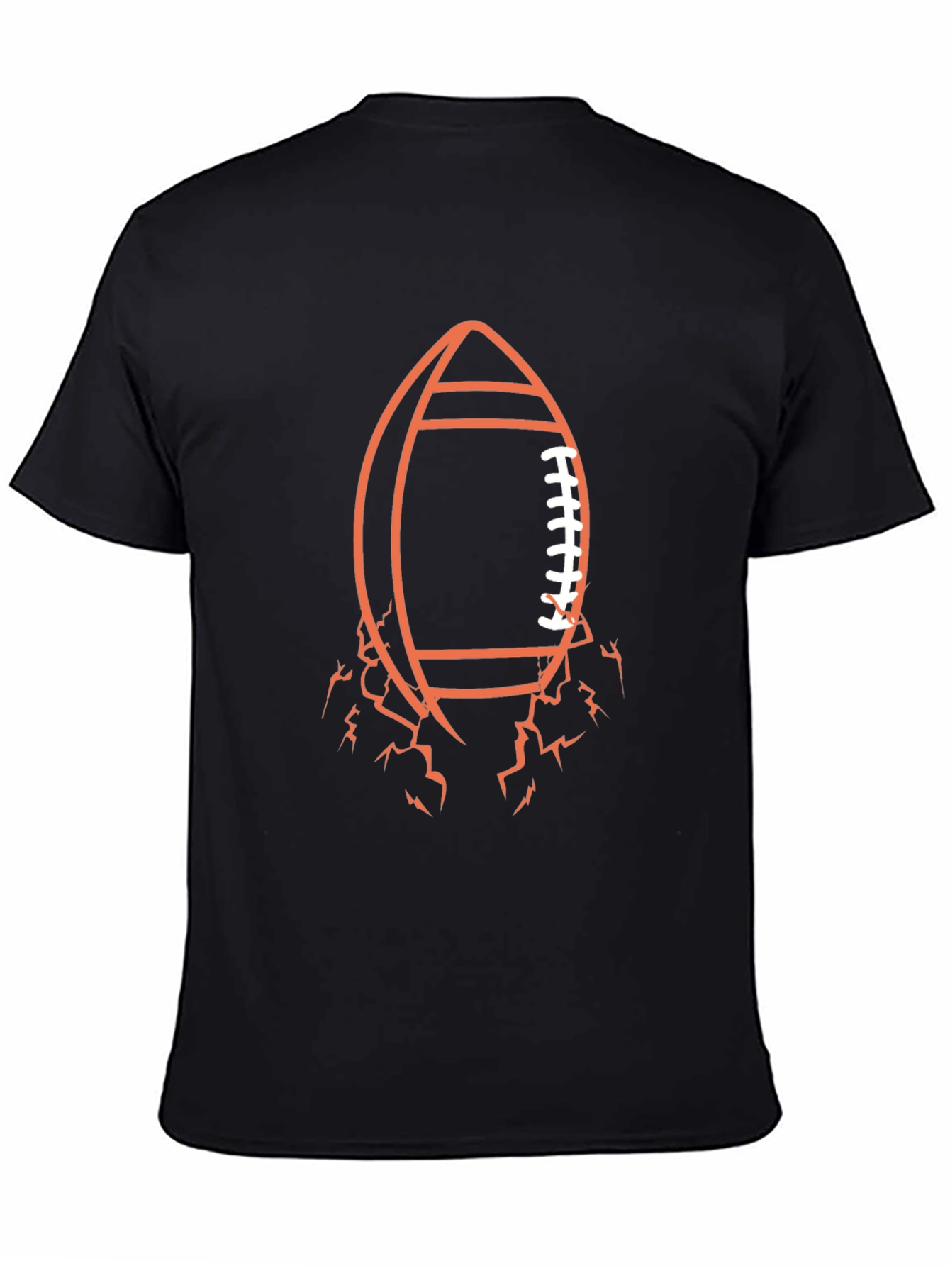 Football Graphic Tee - Black Casual Shirt