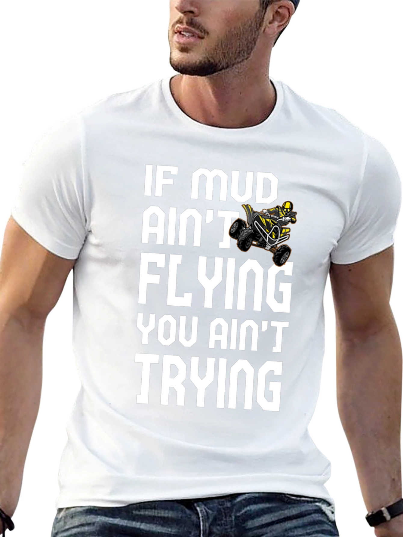 Mud Aint Flying ATV Rider T-Shirt