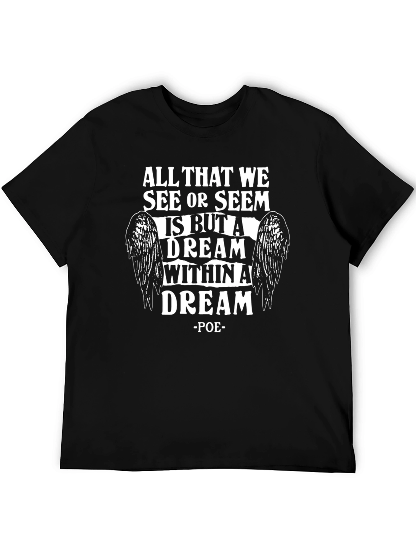 Edgar Allan Poe Dream T-Shirt Gothic Poetry Tee