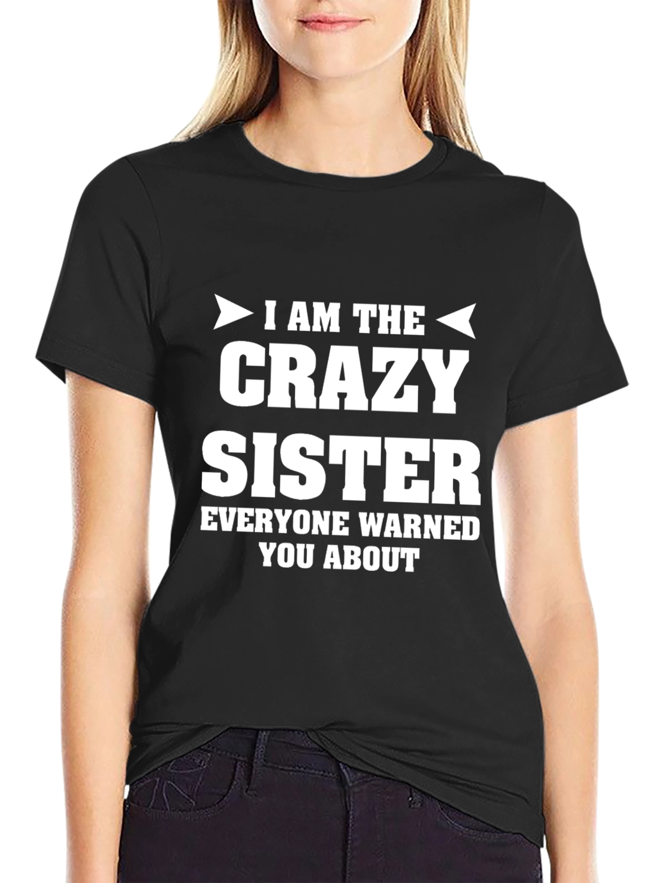 Crazy Sister Novelty Graphic T-Shirt