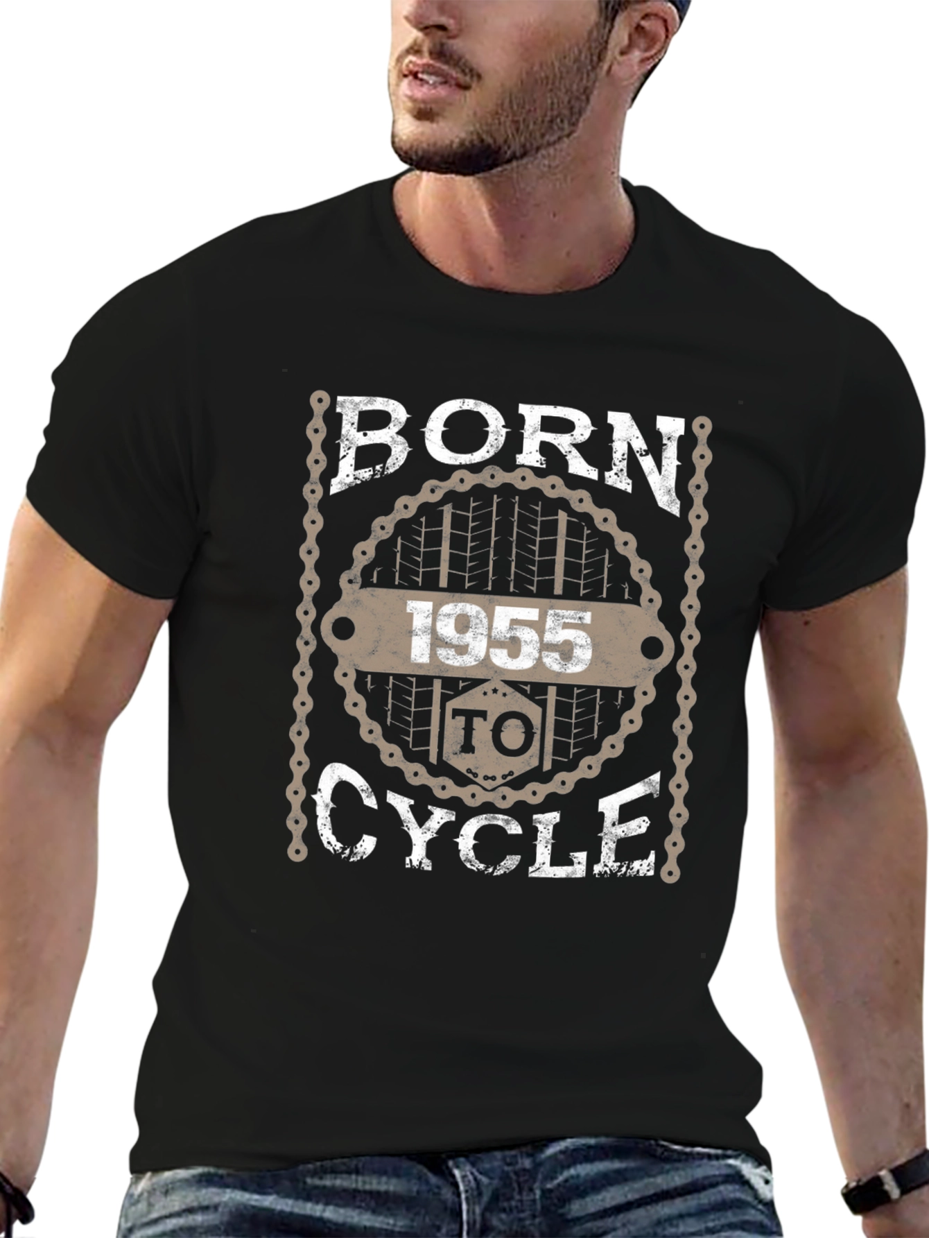 Born to Cycle 1955 Graphic Tee
