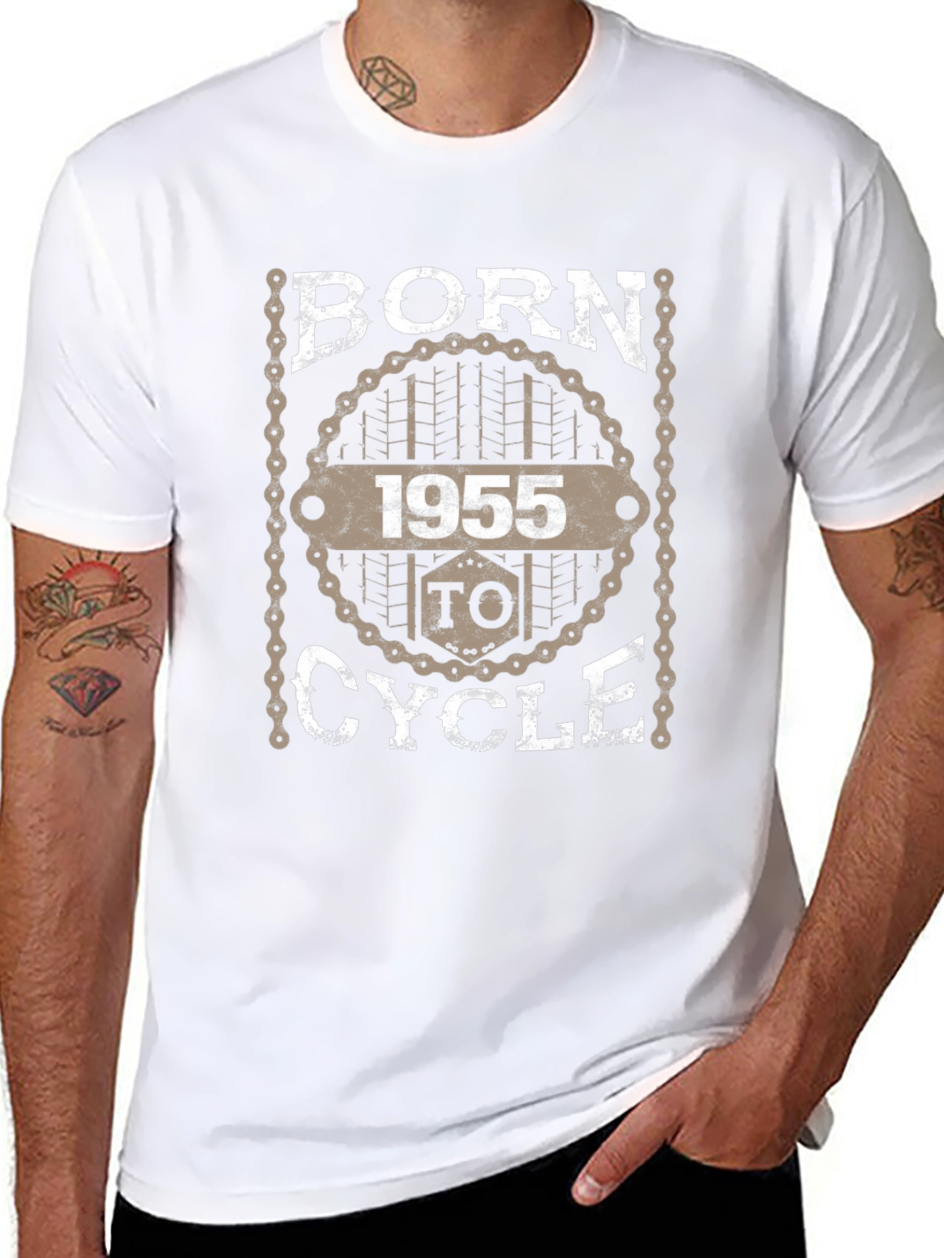 Born to Cycle 1955 Graphic Tee