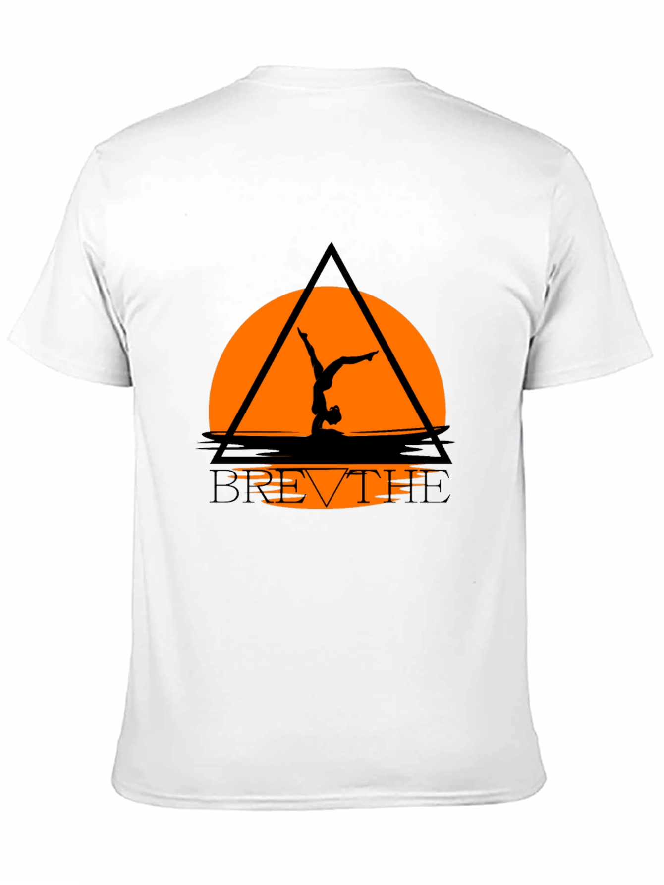 Breathe Yoga Graphic Tee - Black Relaxed Fit