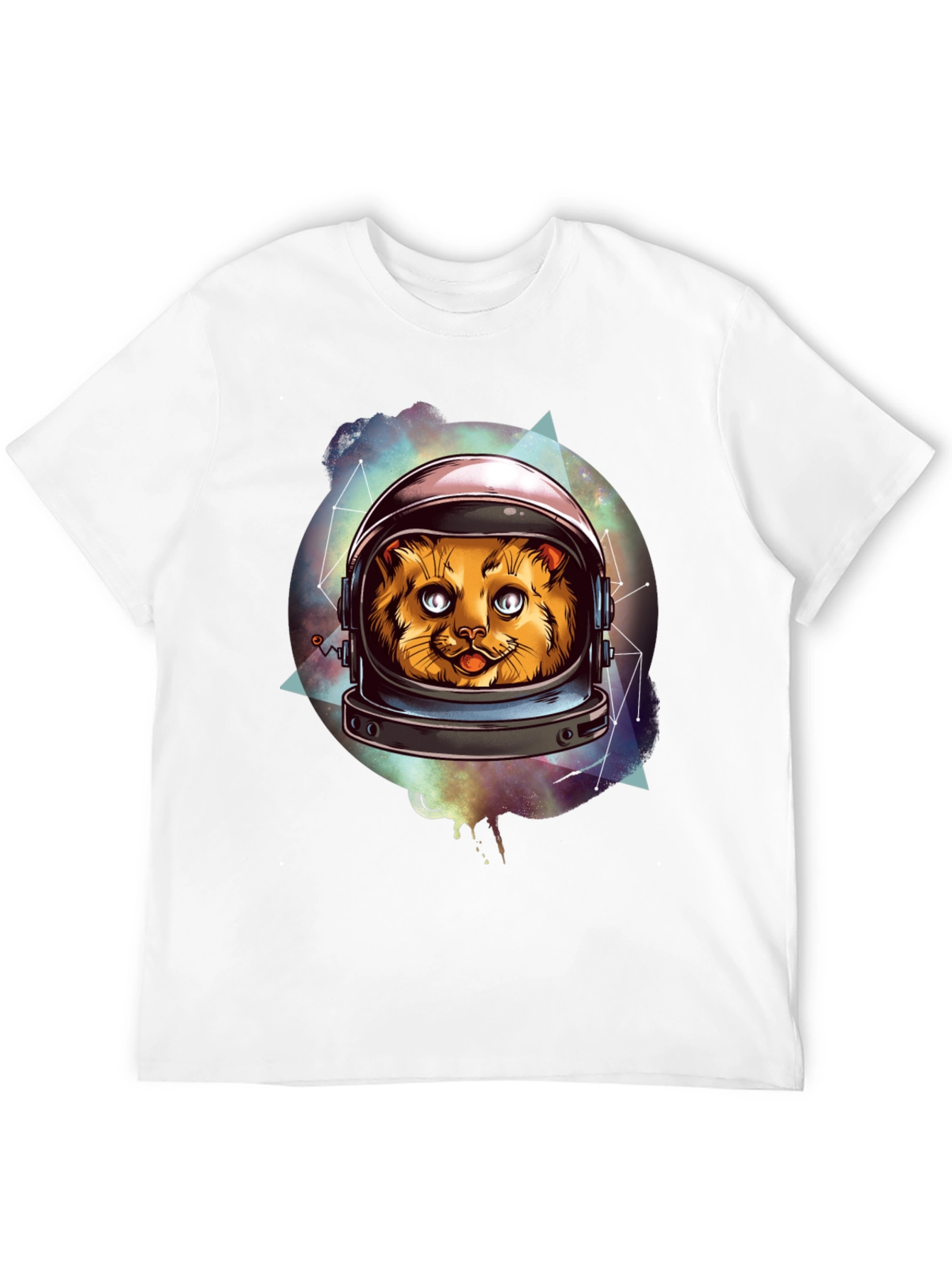 Cosmic Cat Astronaut Graphic Tee