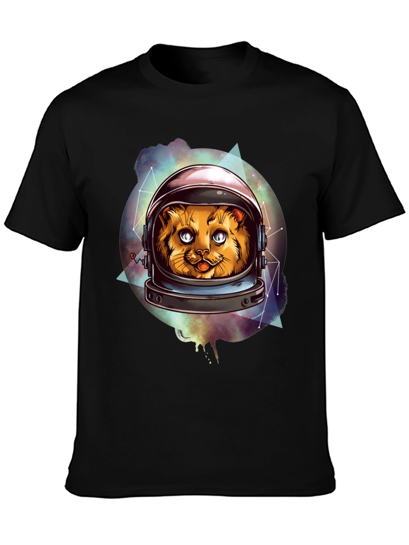Cosmic Cat Astronaut Graphic Tee
