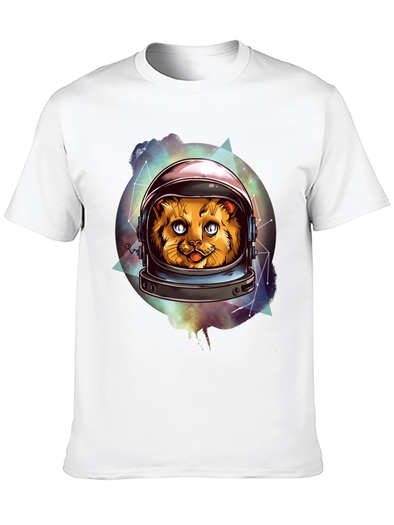 Cosmic Cat Astronaut Graphic Tee