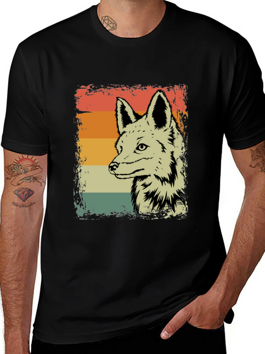 Retro Coyote Graphic Tee - Vintage Style Comfort