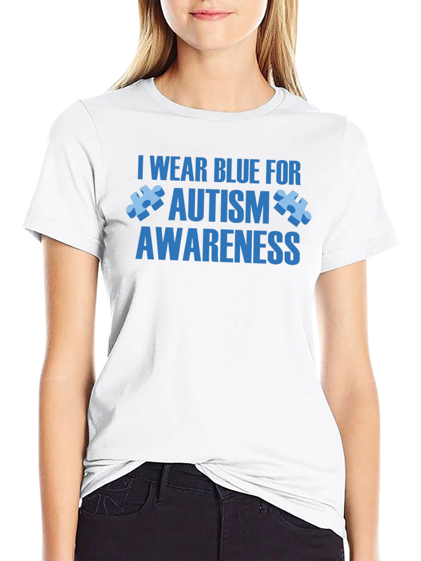 Autism Awareness T-Shirt - I Wear Blue