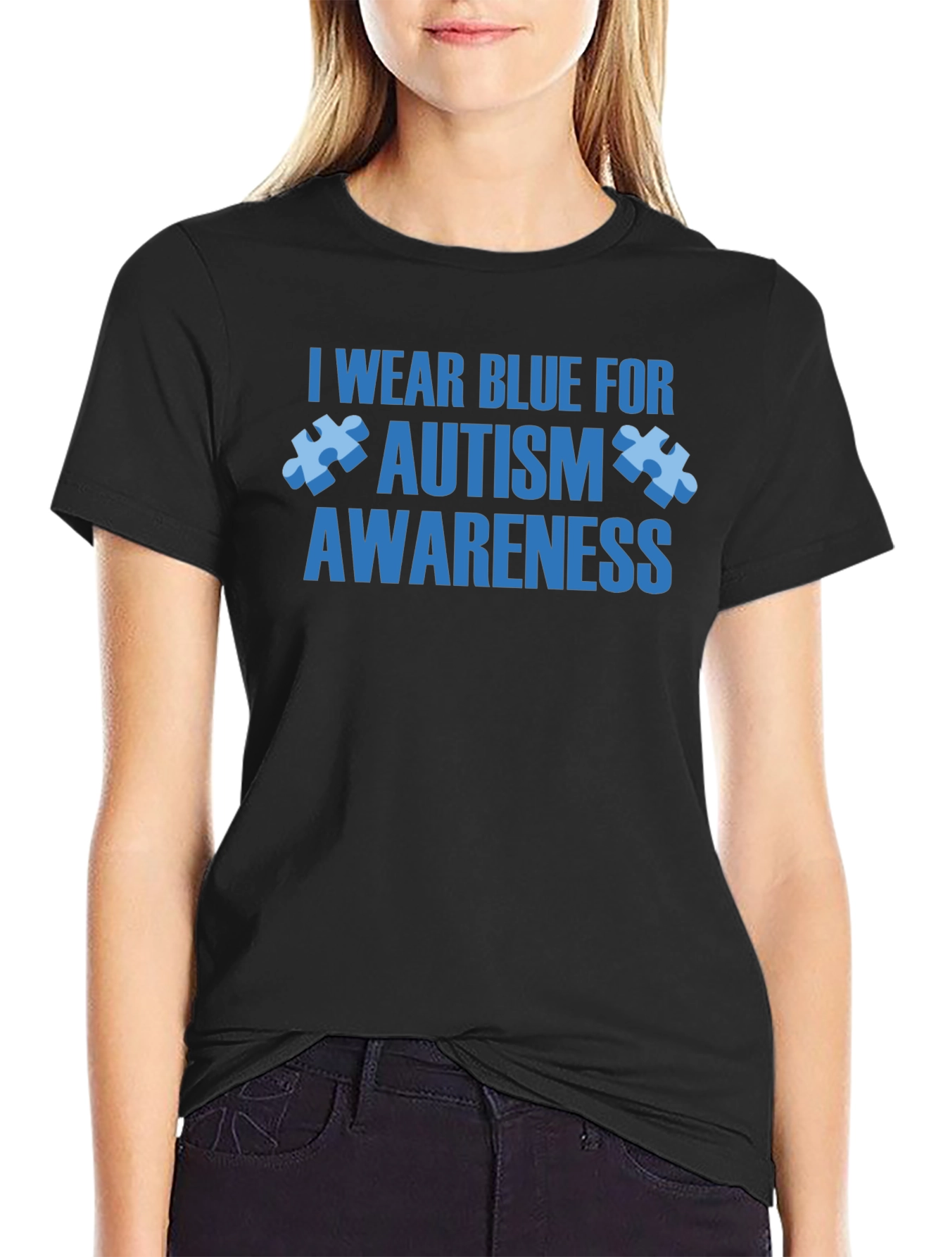 Autism Awareness T-Shirt - I Wear Blue