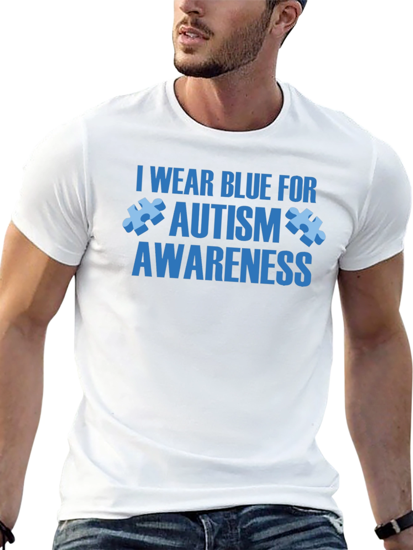 Autism Awareness T-Shirt - I Wear Blue