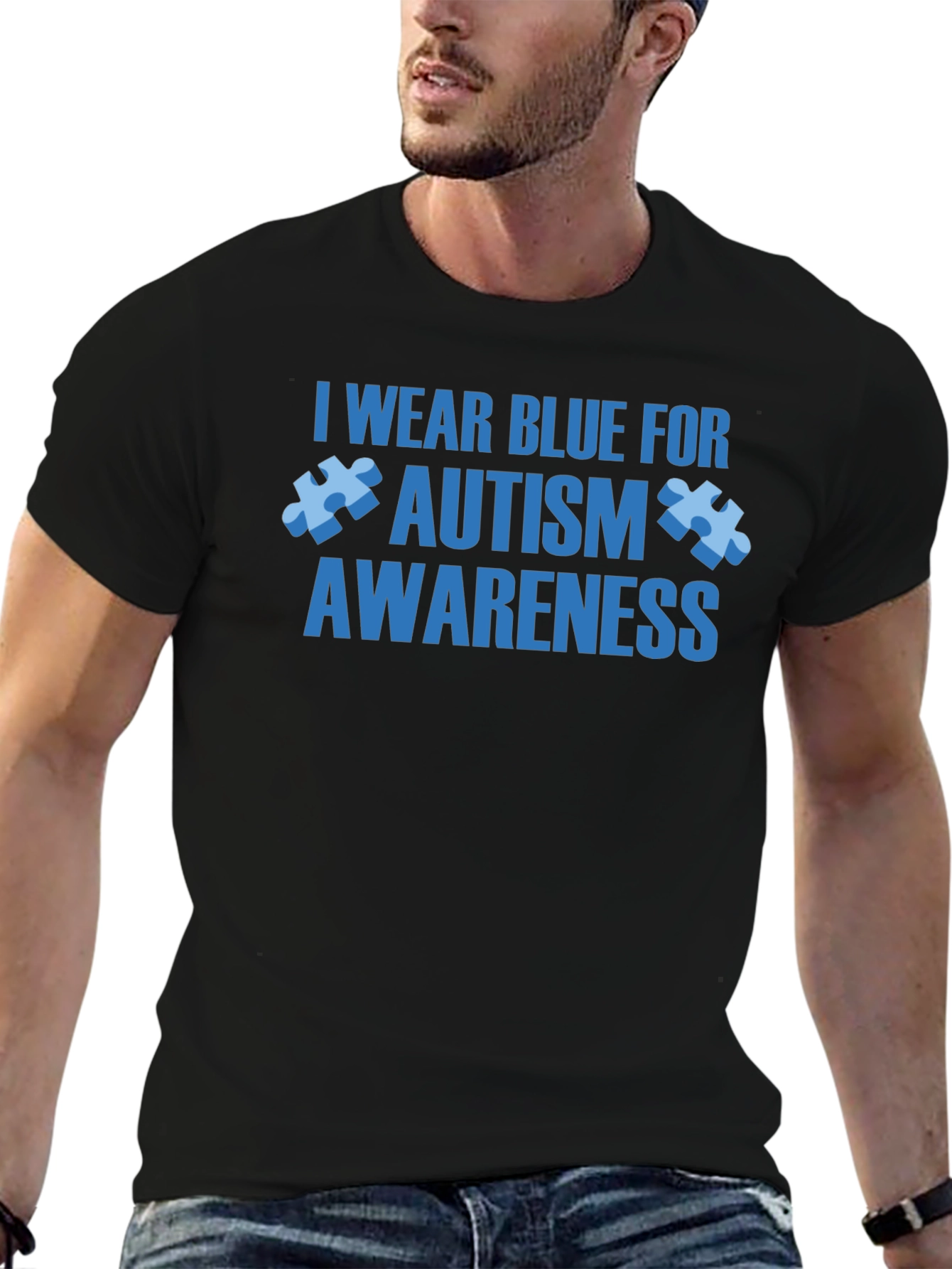 Autism Awareness T-Shirt - I Wear Blue