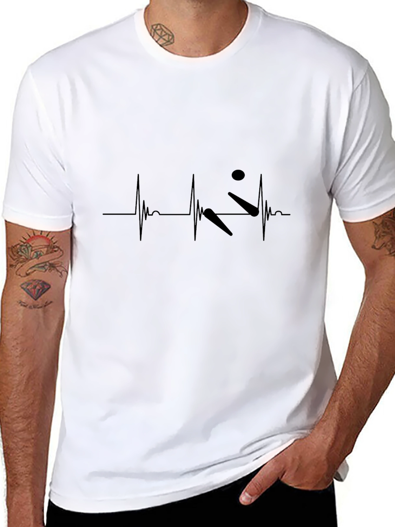 Drumming Heartbeat T-Shirt - Musician Tee