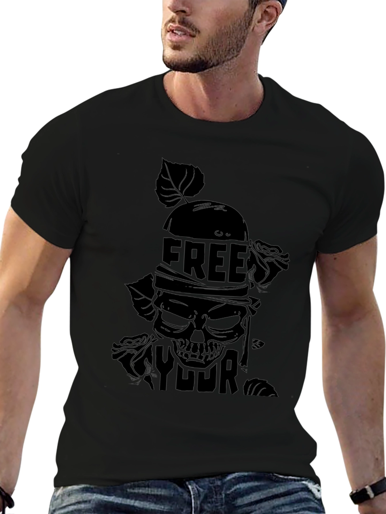 Free Your Skull Graphic Tee - Black