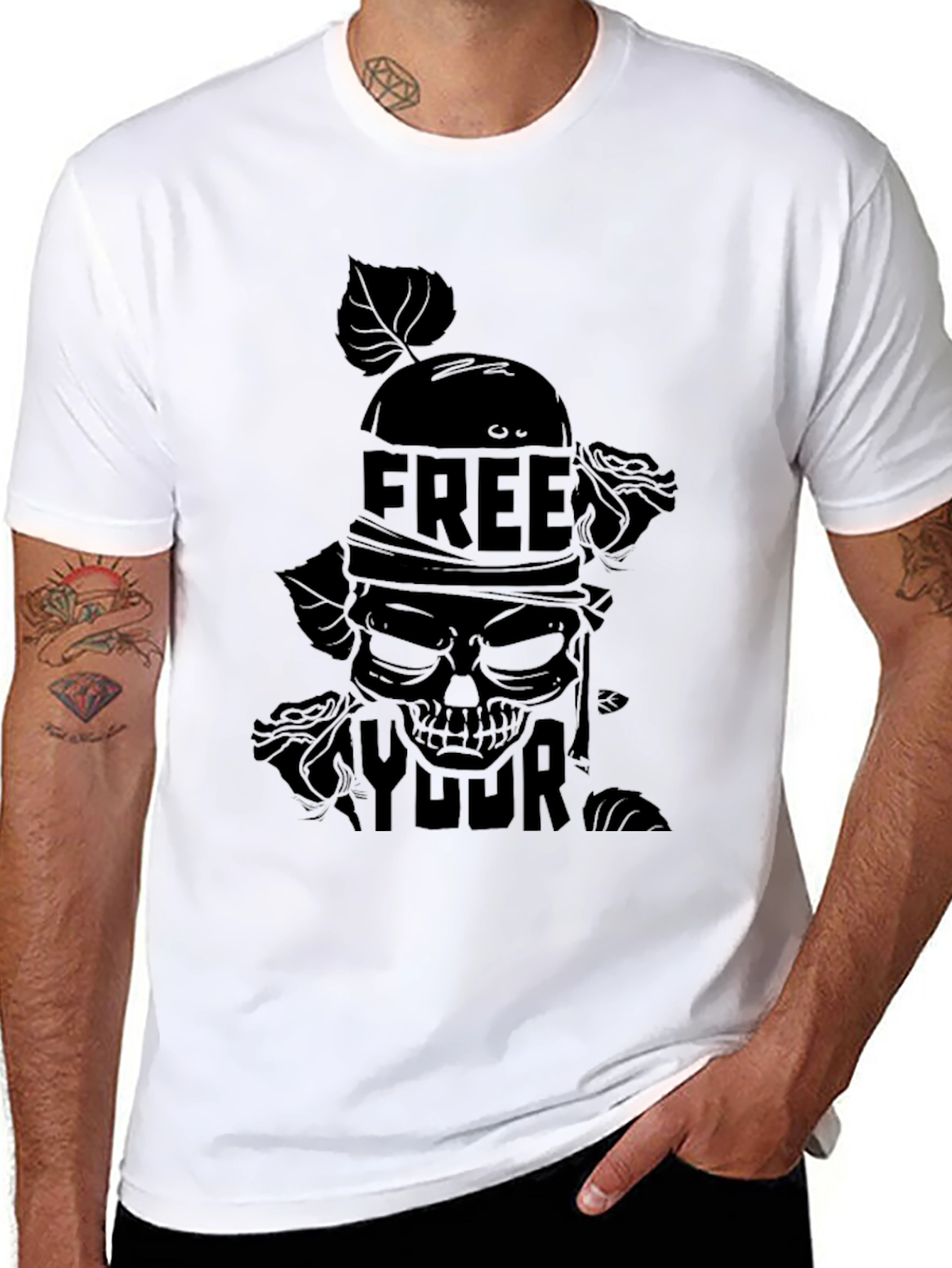 Free Your Skull Graphic Tee - Black