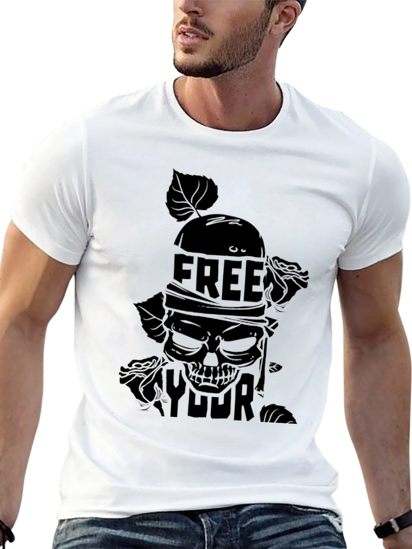 Free Your Skull Graphic Tee - Black