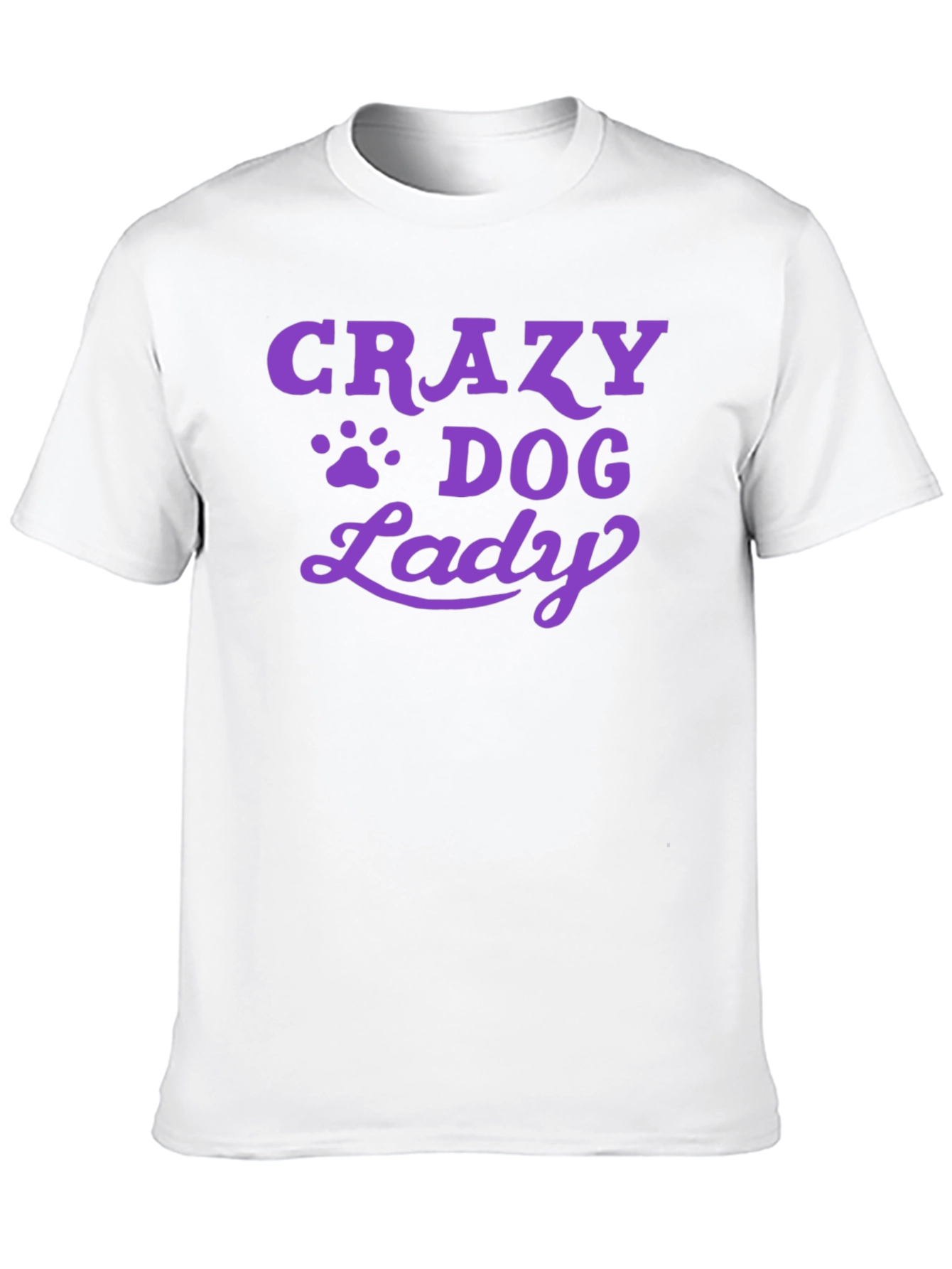 Crazy Dog Lady Graphic Tee - Black