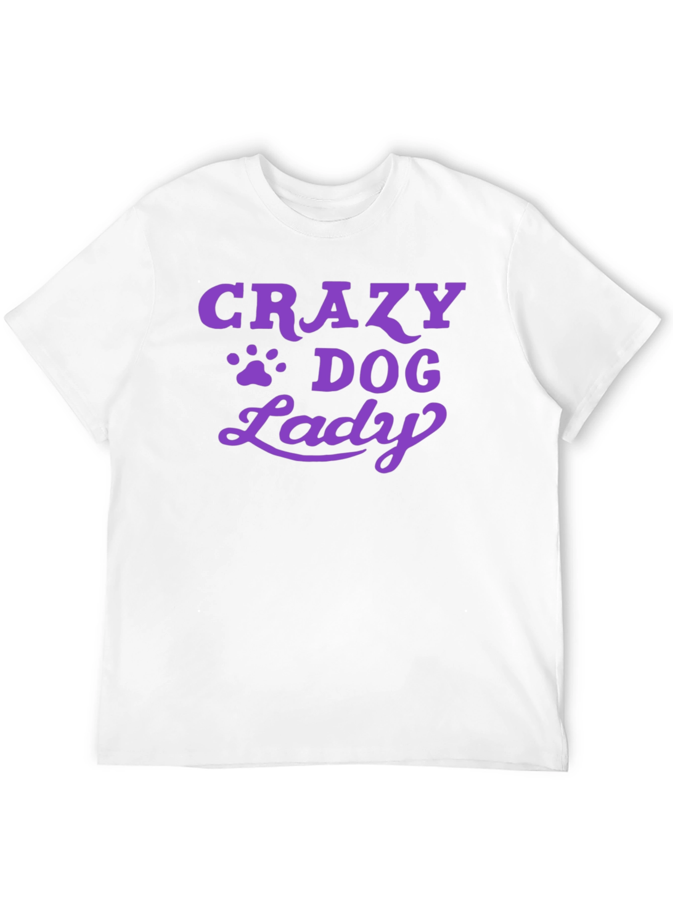 Crazy Dog Lady Graphic Tee - Black