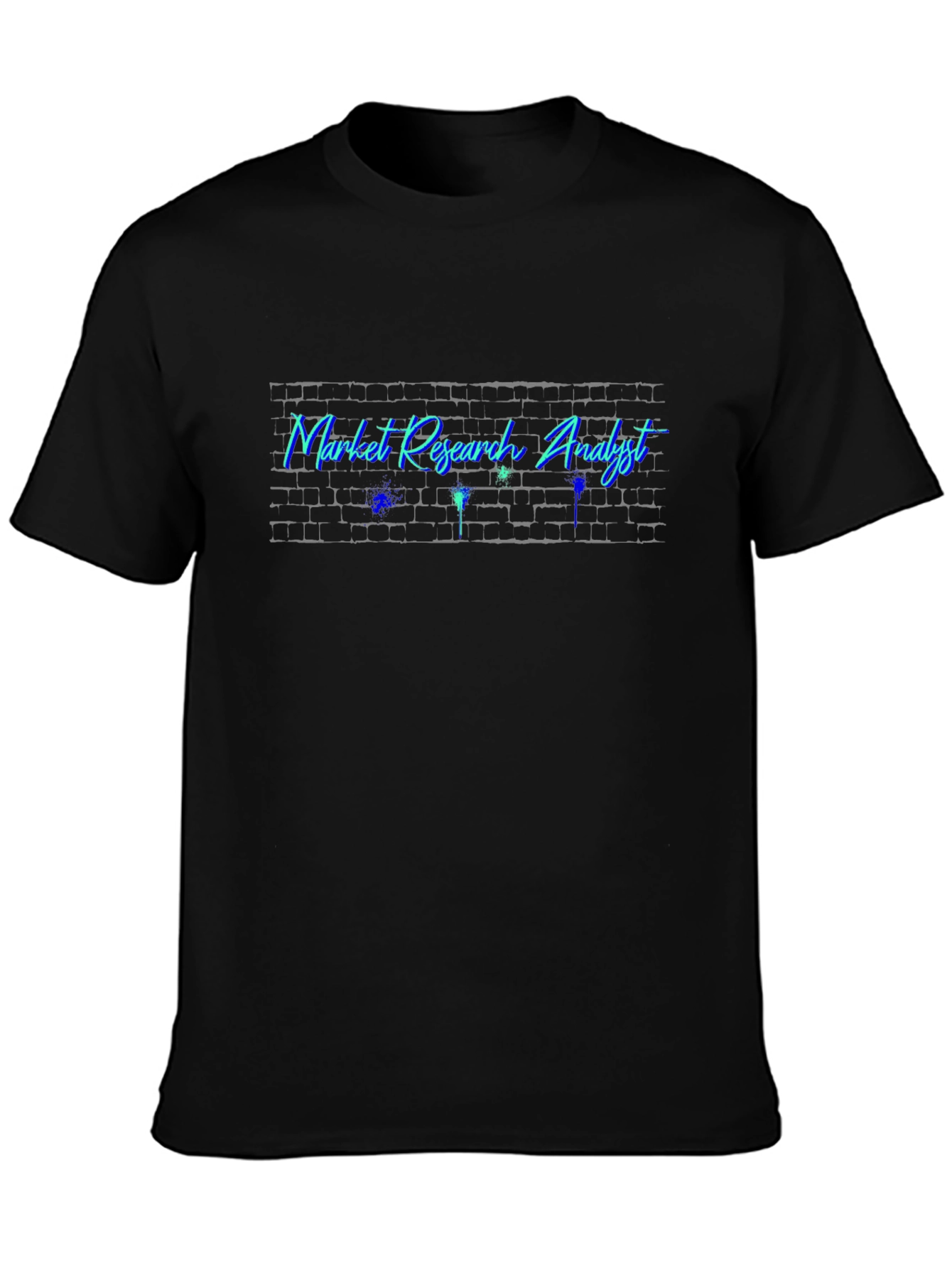 Market Research Analyst Graphic Tee - Black