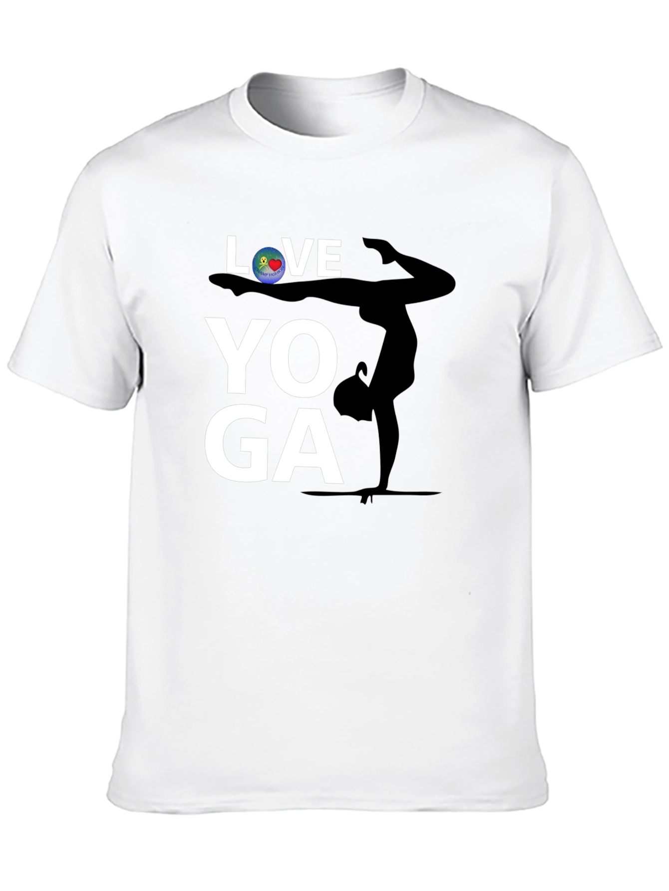 Love Yoga Graphic Tee - Black Cotton Shirt