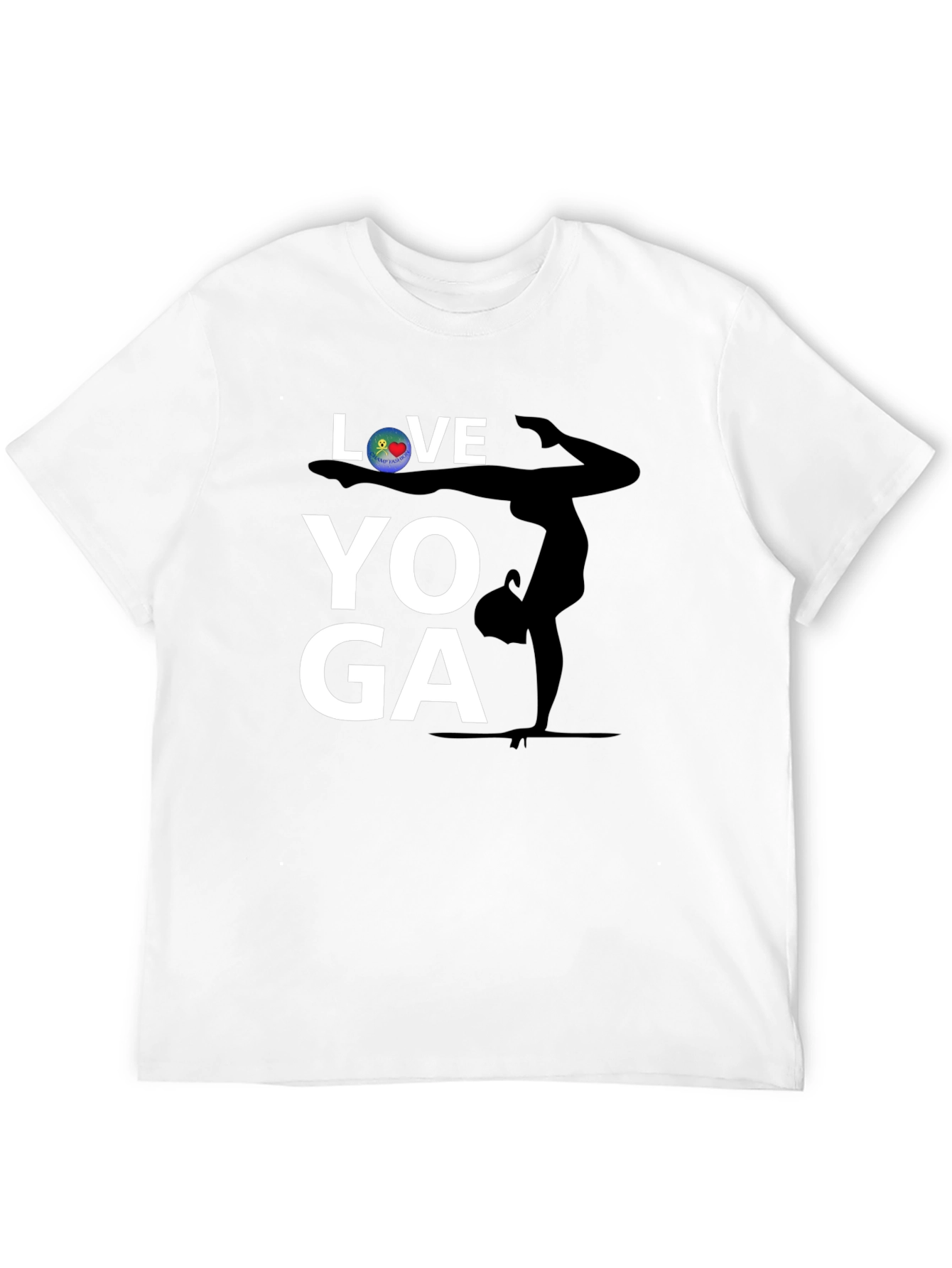 Love Yoga Graphic Tee - Black Cotton Shirt