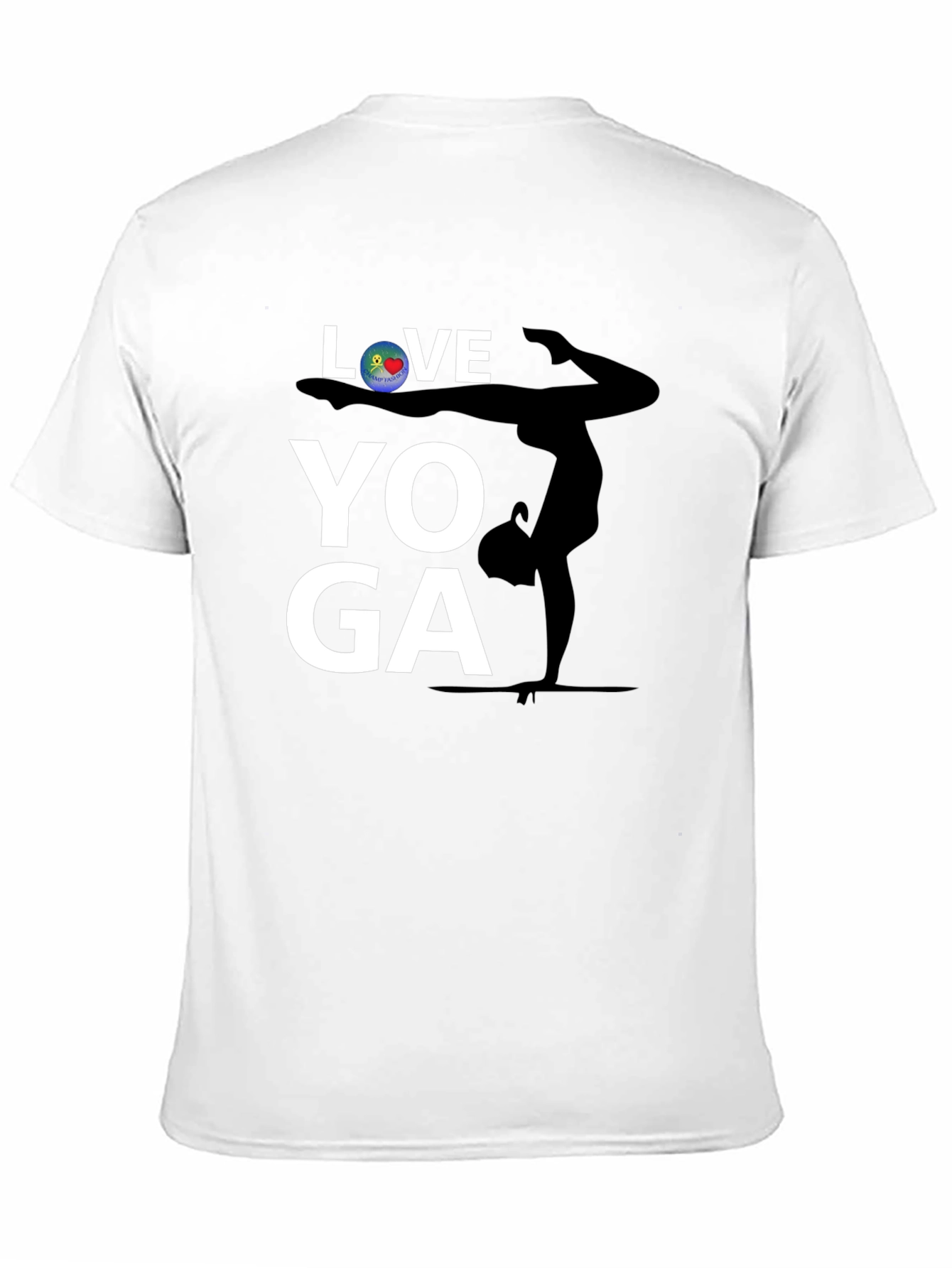 Love Yoga Graphic Tee - Black Cotton Shirt