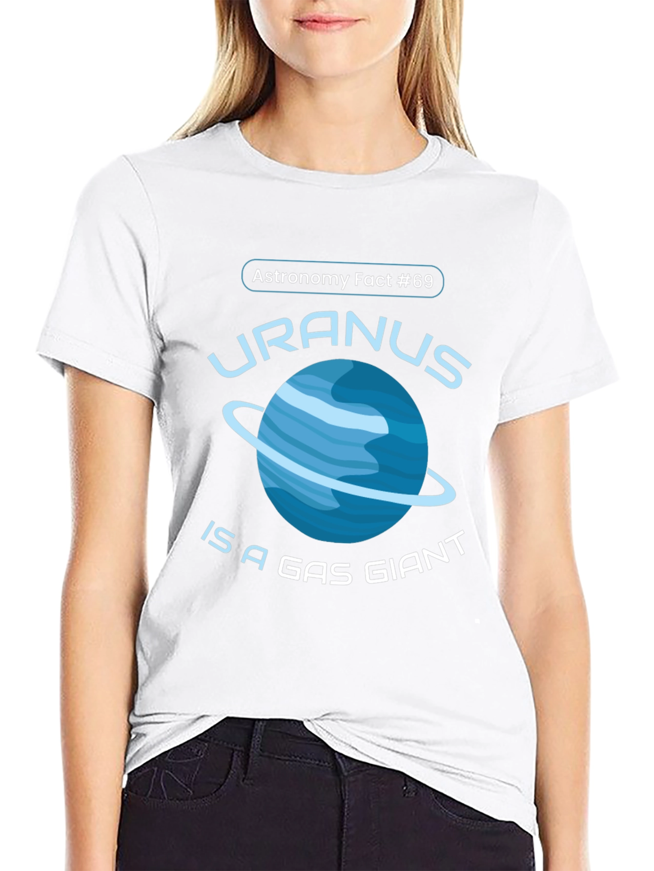 Uranus Gas Giant Astronomy Fact T-Shirt