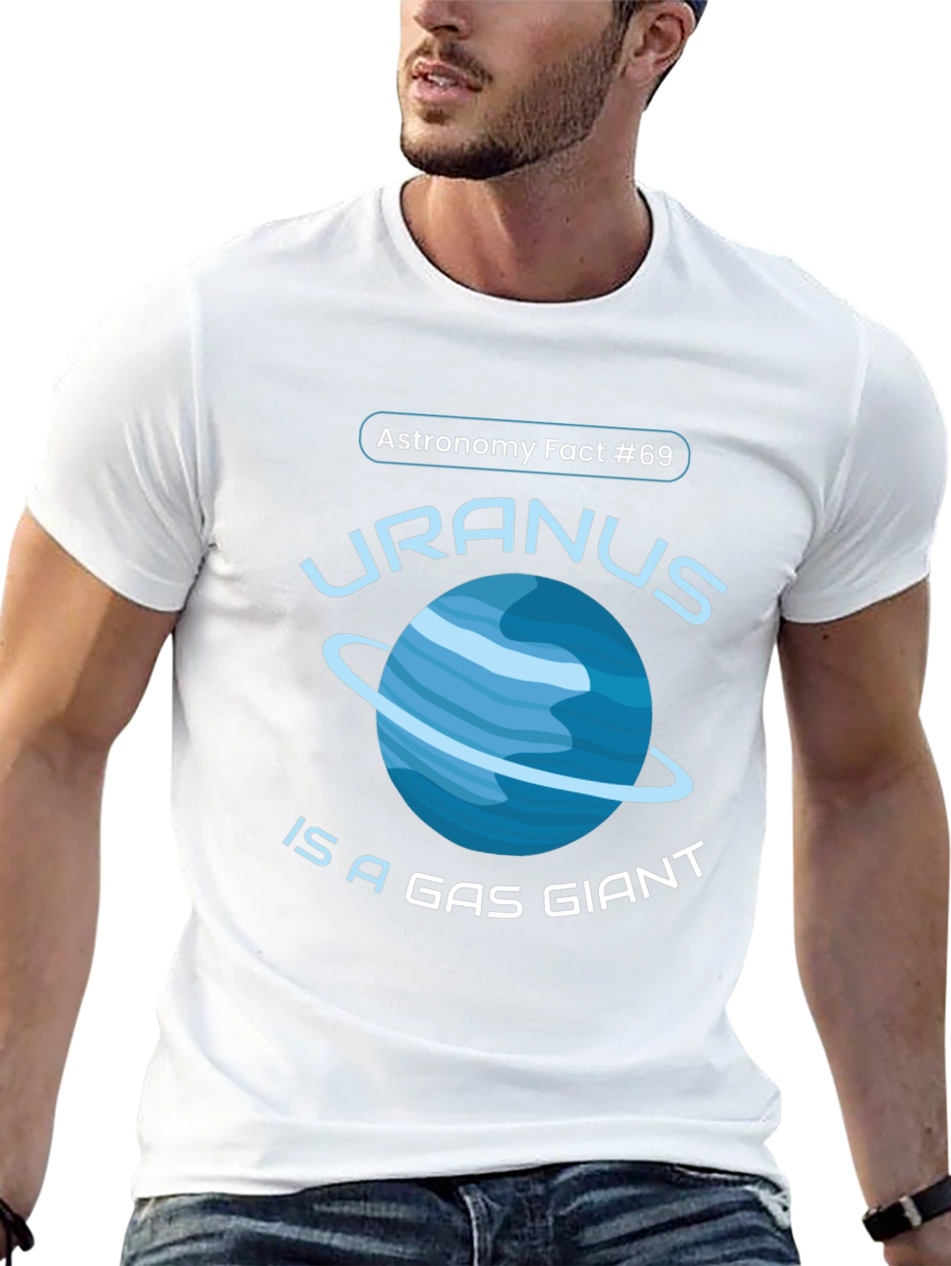 Uranus Gas Giant Astronomy Fact T-Shirt