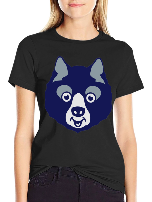 Funny Husky Graphic Tee - Mens Black T-Shirt