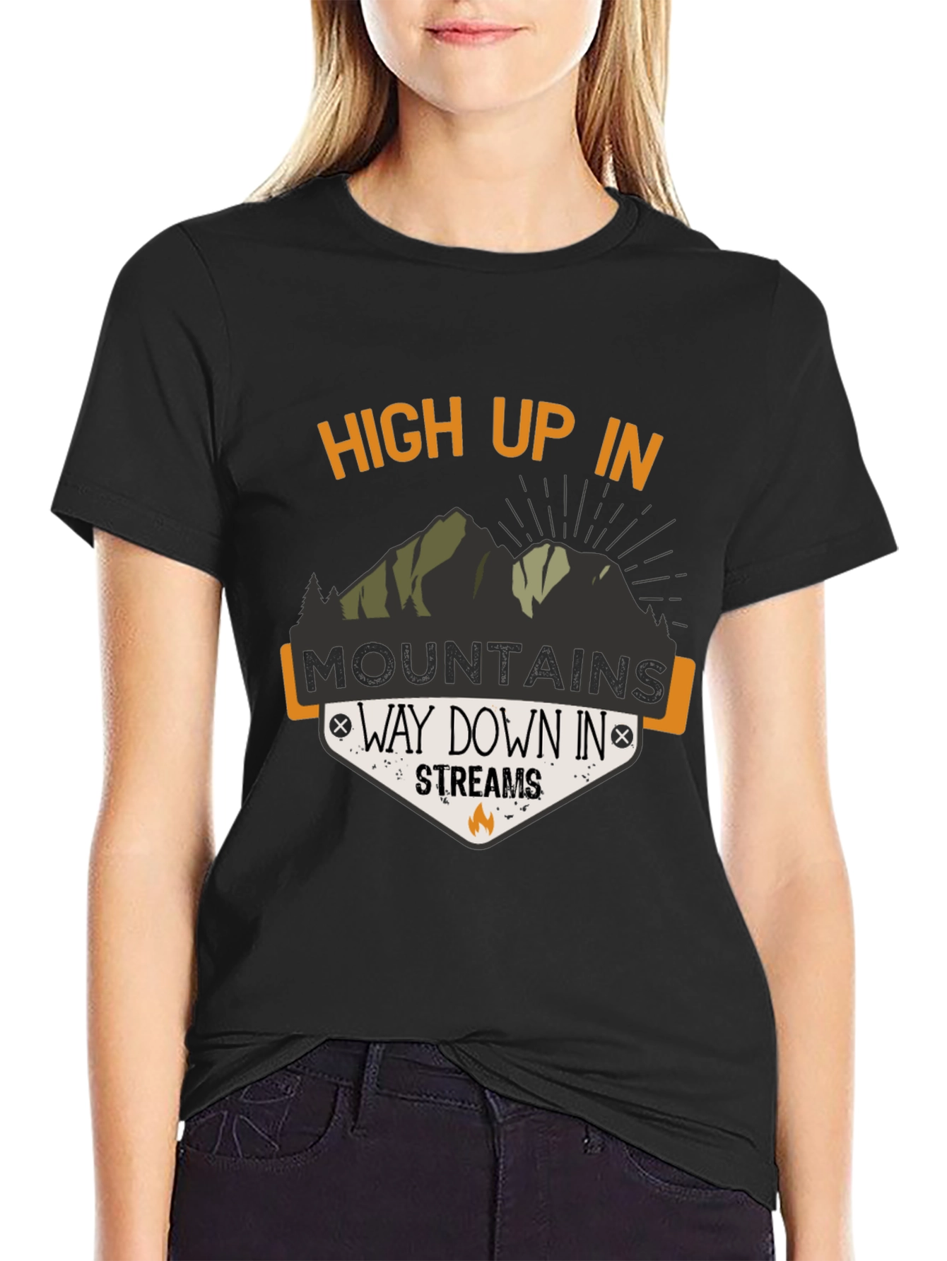 High Up In Mountains Graphic T-Shirt
