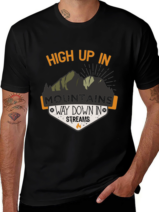 High Up In Mountains Graphic T-Shirt