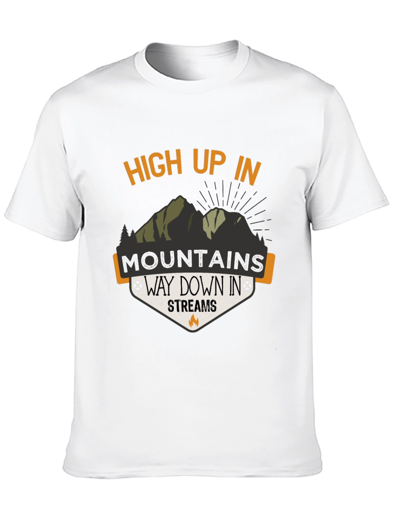 High Up In Mountains Graphic T-Shirt