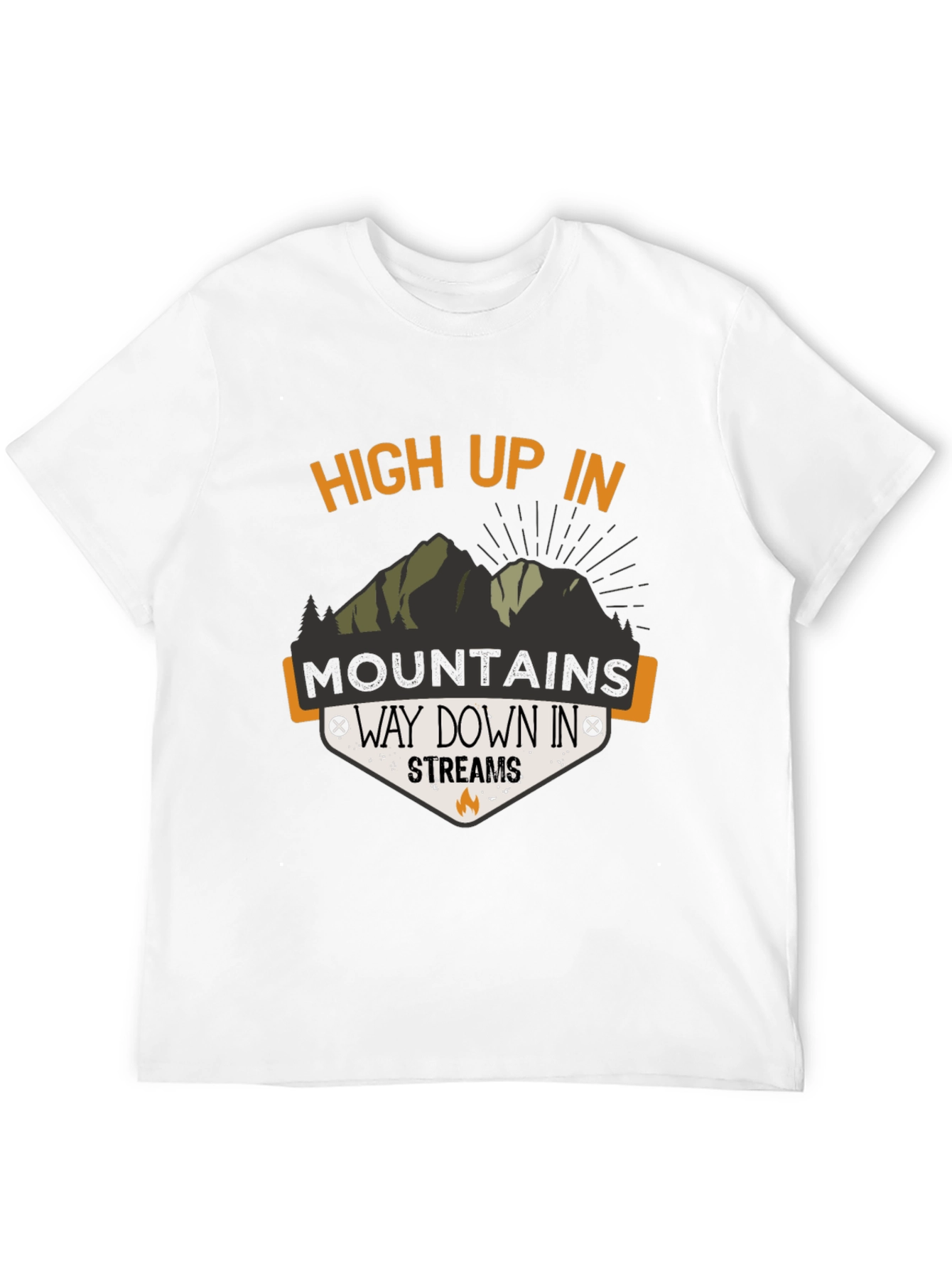 High Up In Mountains Graphic T-Shirt