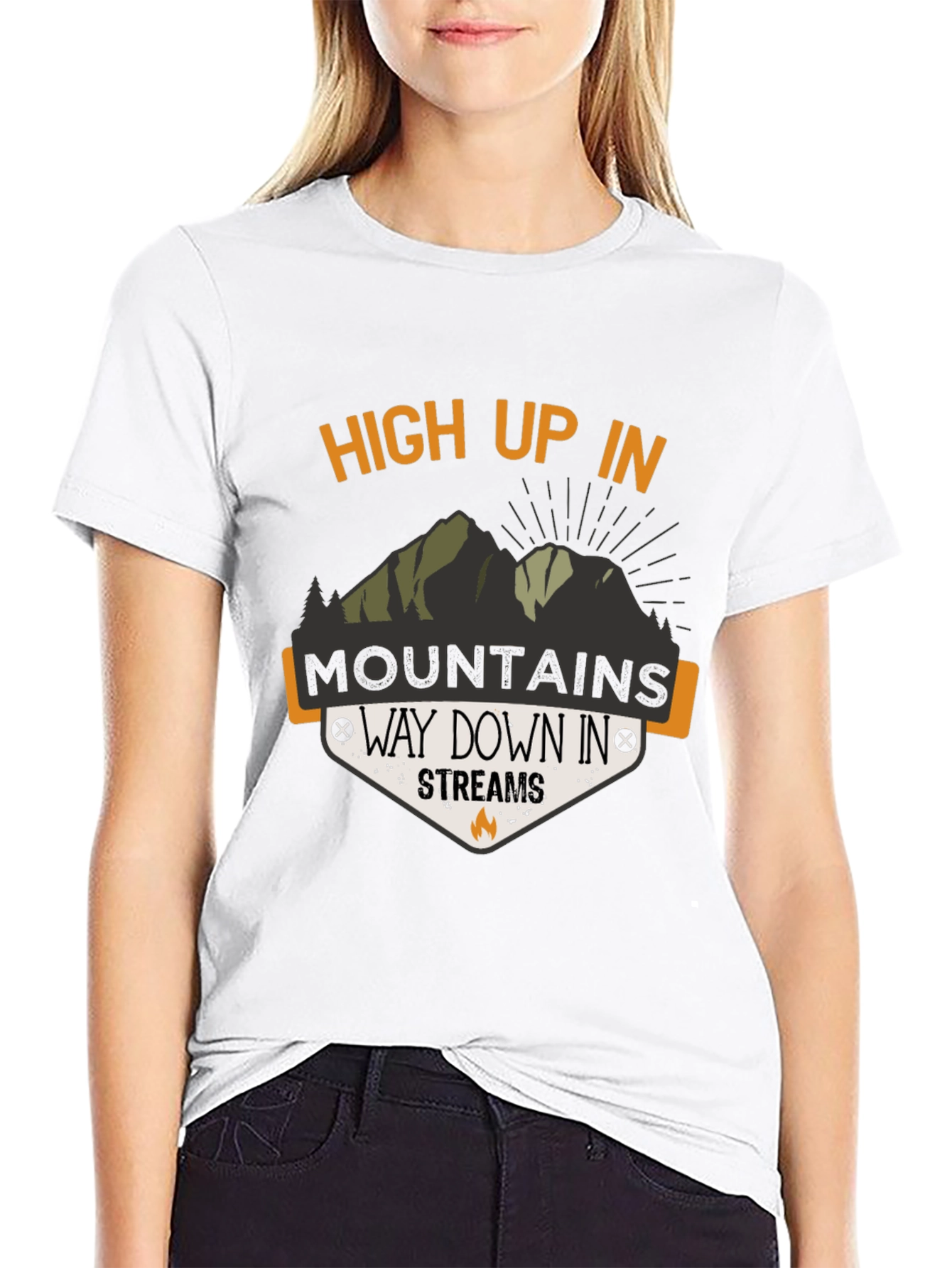 High Up In Mountains Graphic T-Shirt