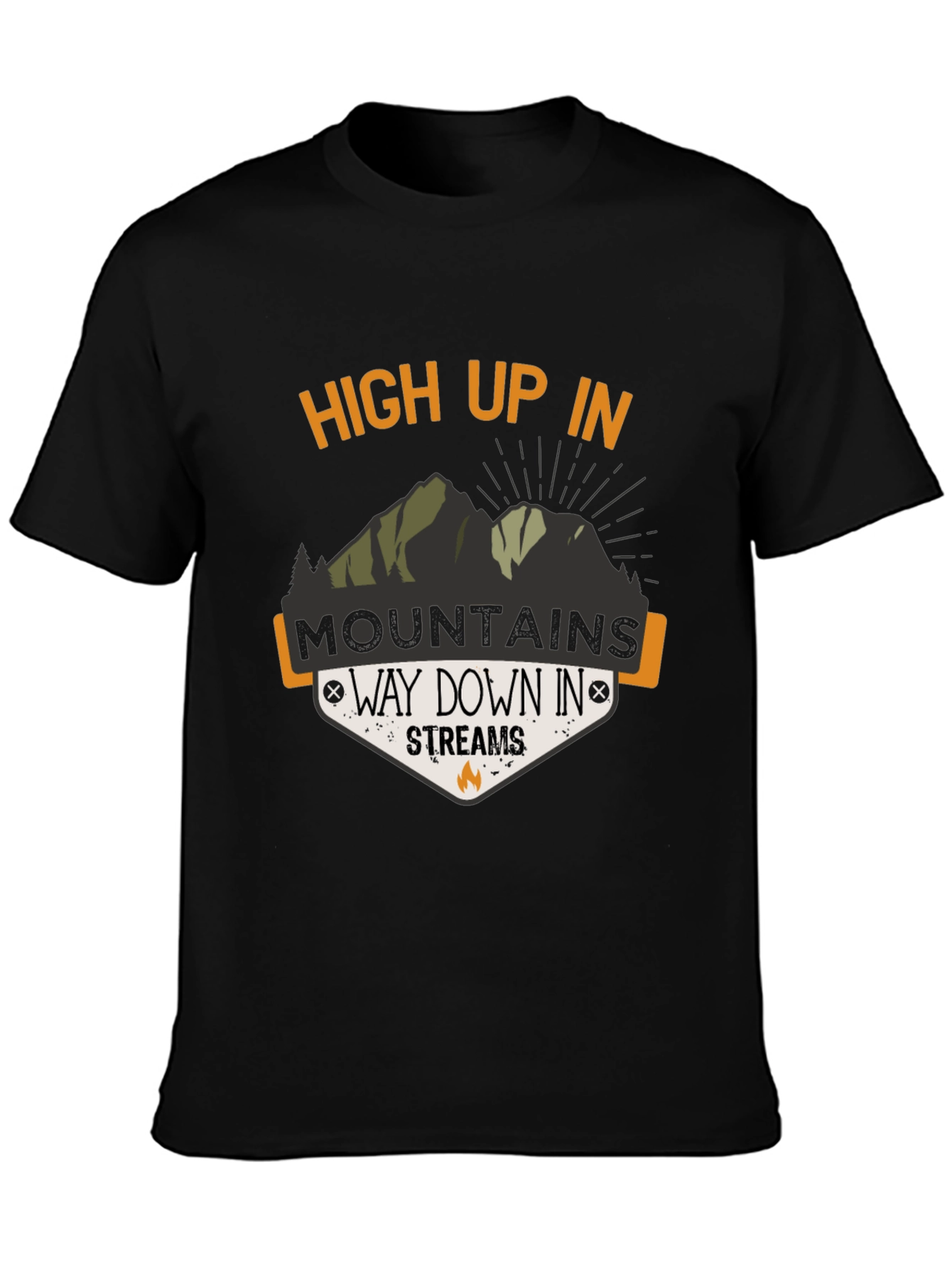 High Up In Mountains Graphic T-Shirt
