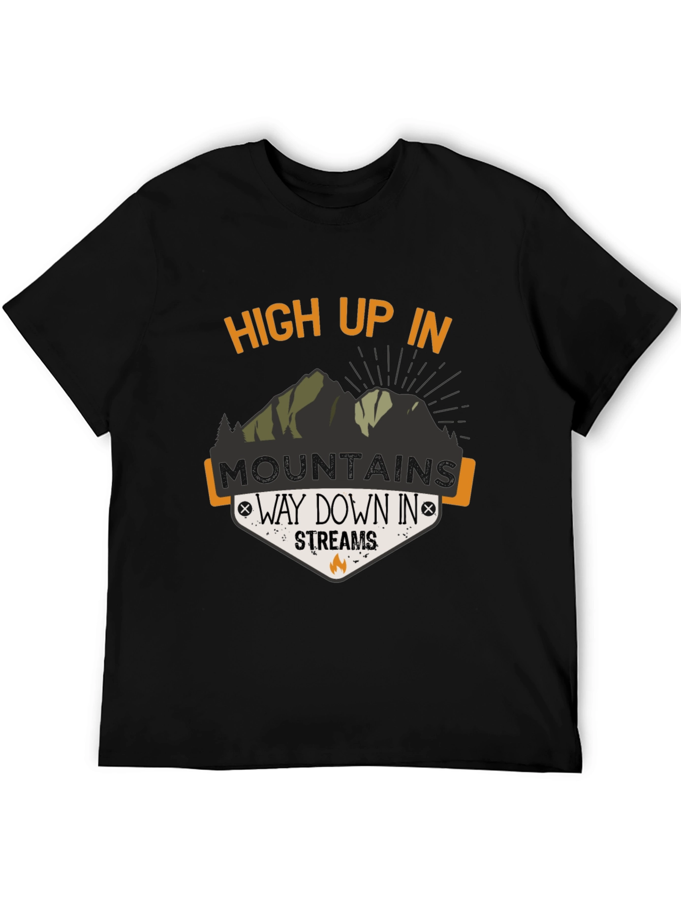 High Up In Mountains Graphic T-Shirt