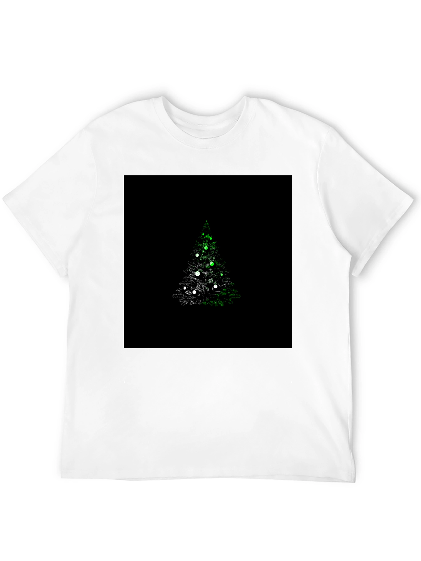 Christmas Tree Graphic Black T-Shirt