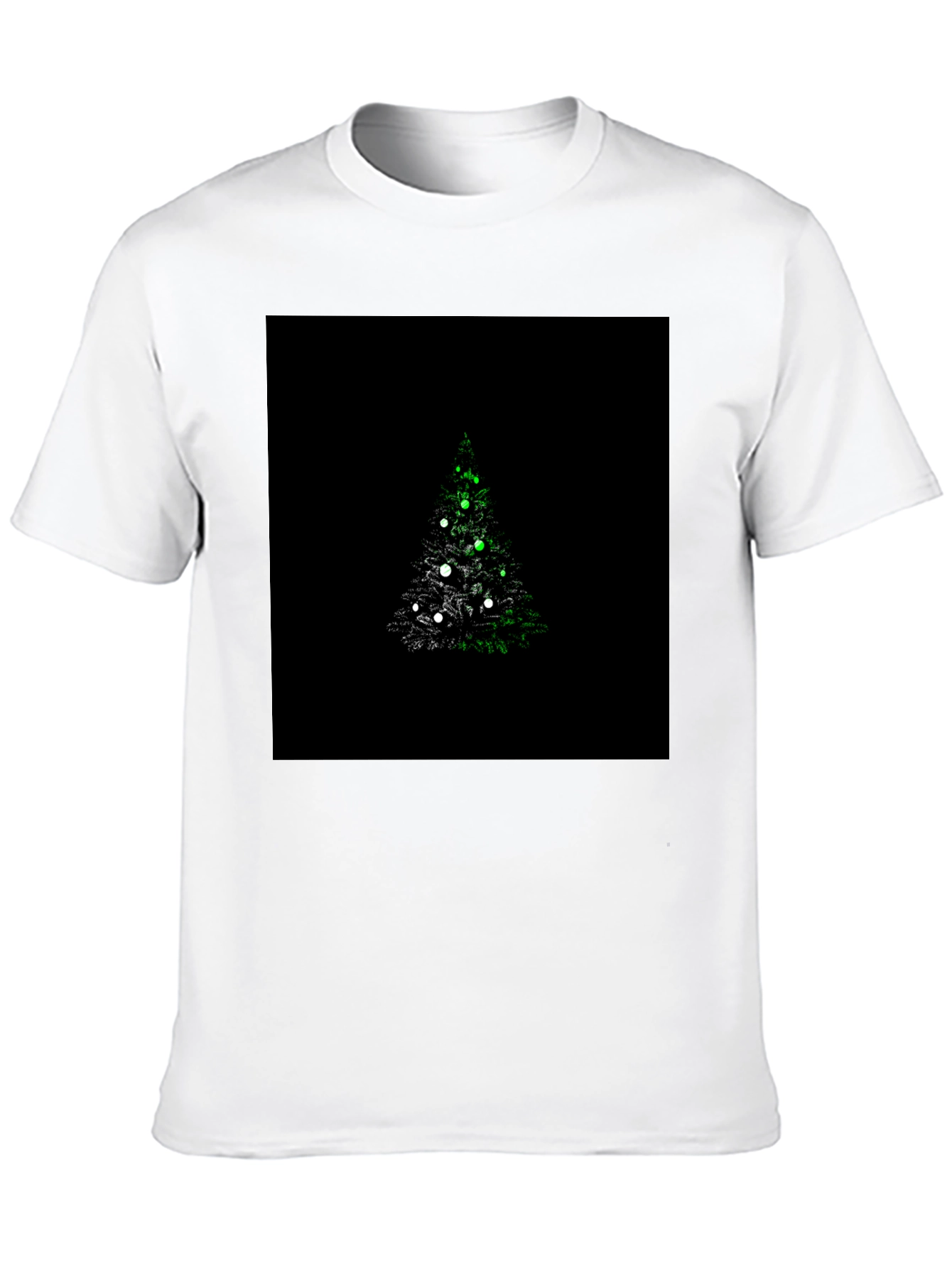 Christmas Tree Graphic Black T-Shirt