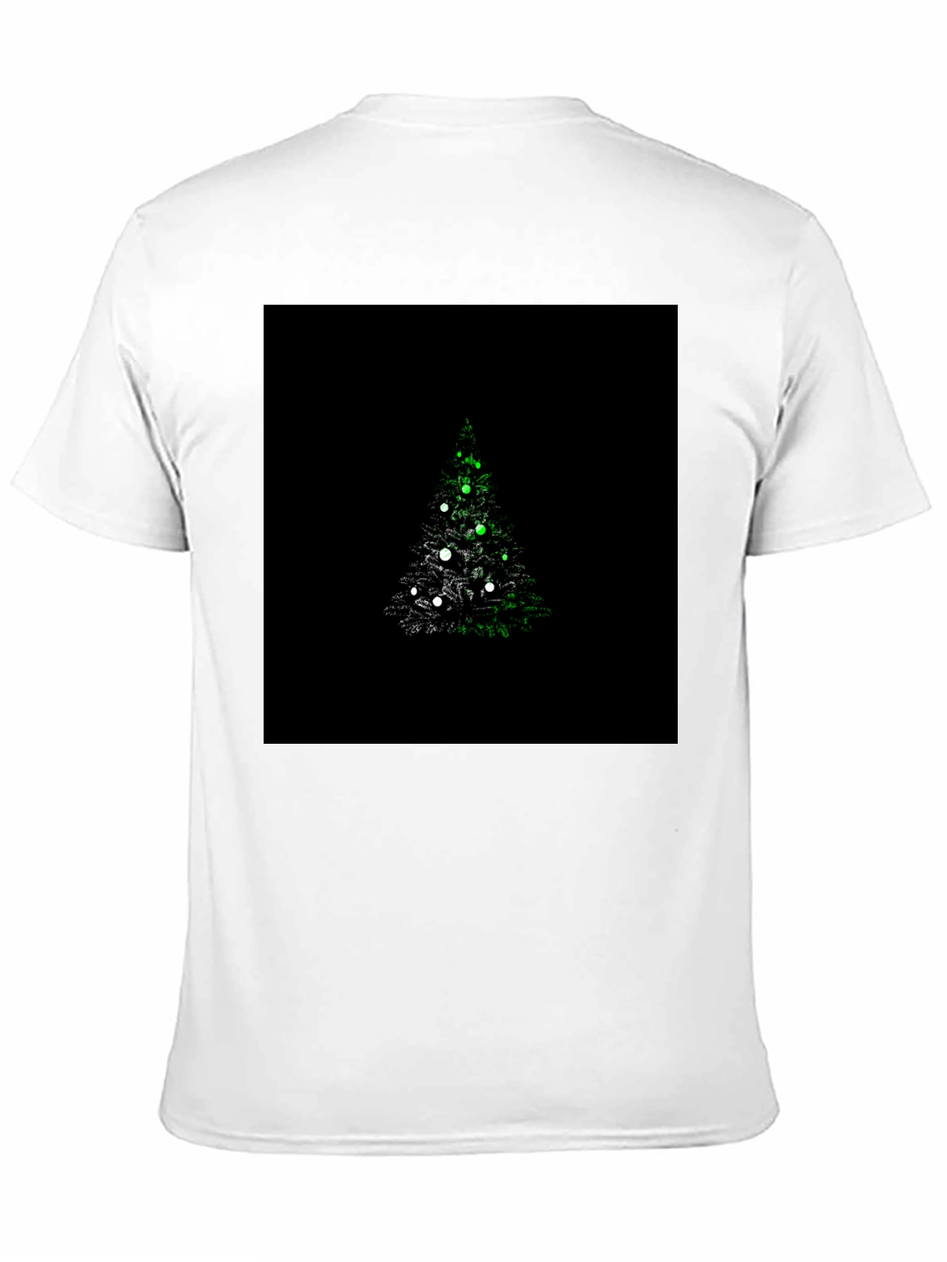 Christmas Tree Graphic Black T-Shirt