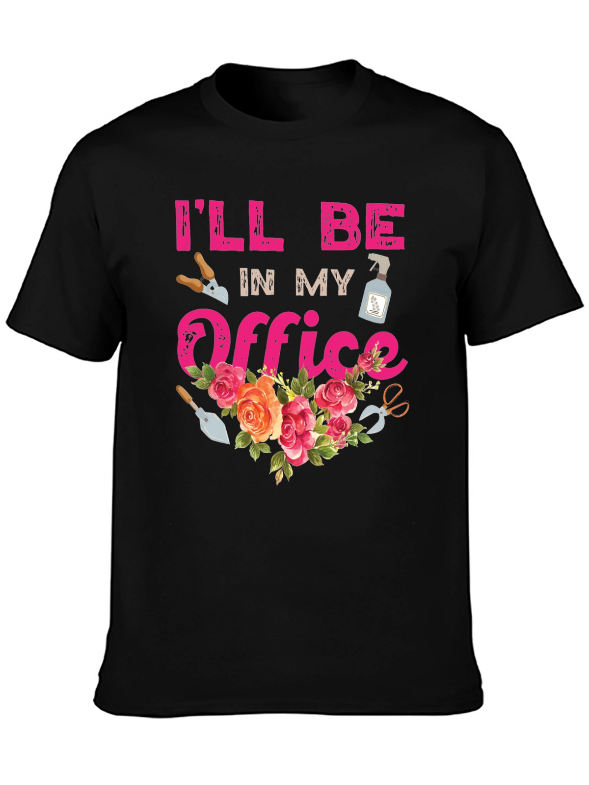 Gardeners Office T-Shirt - Floral Gardening Apparel
