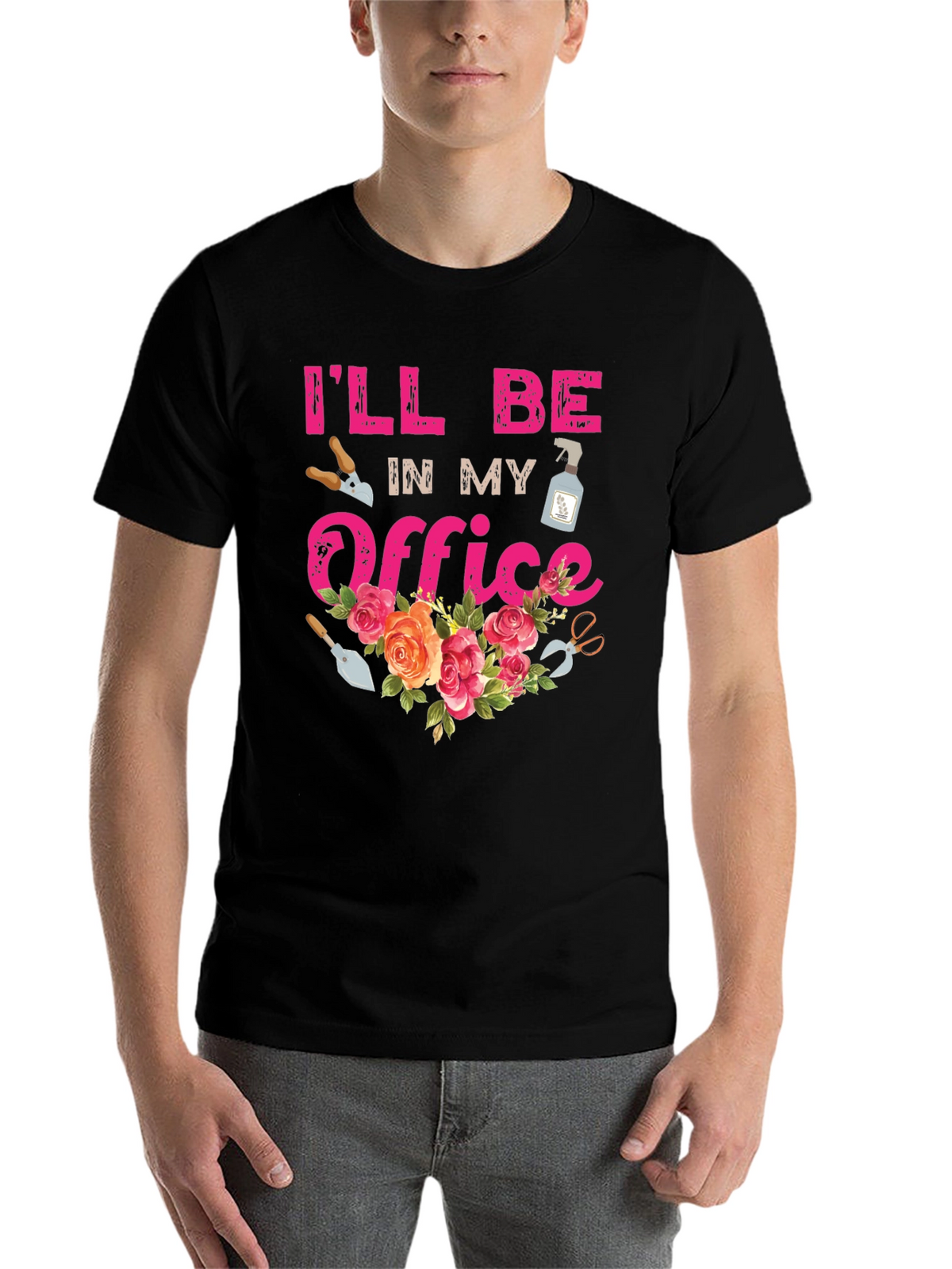 Gardeners Office T-Shirt - Floral Gardening Apparel