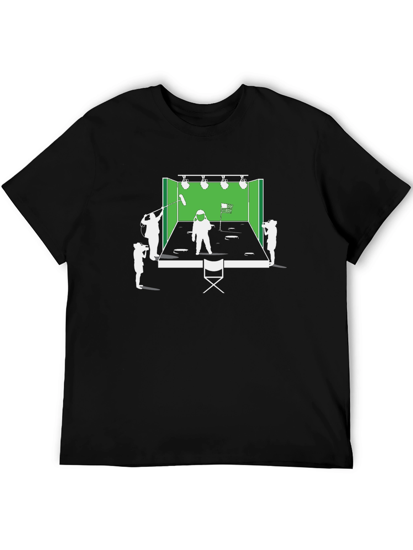 Behind the Scenes T-Shirt Black Cotton